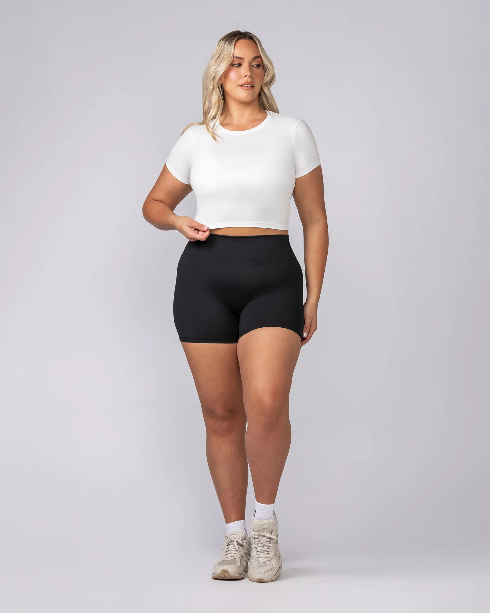 Essential Cropped Tee - Milk - Image 5