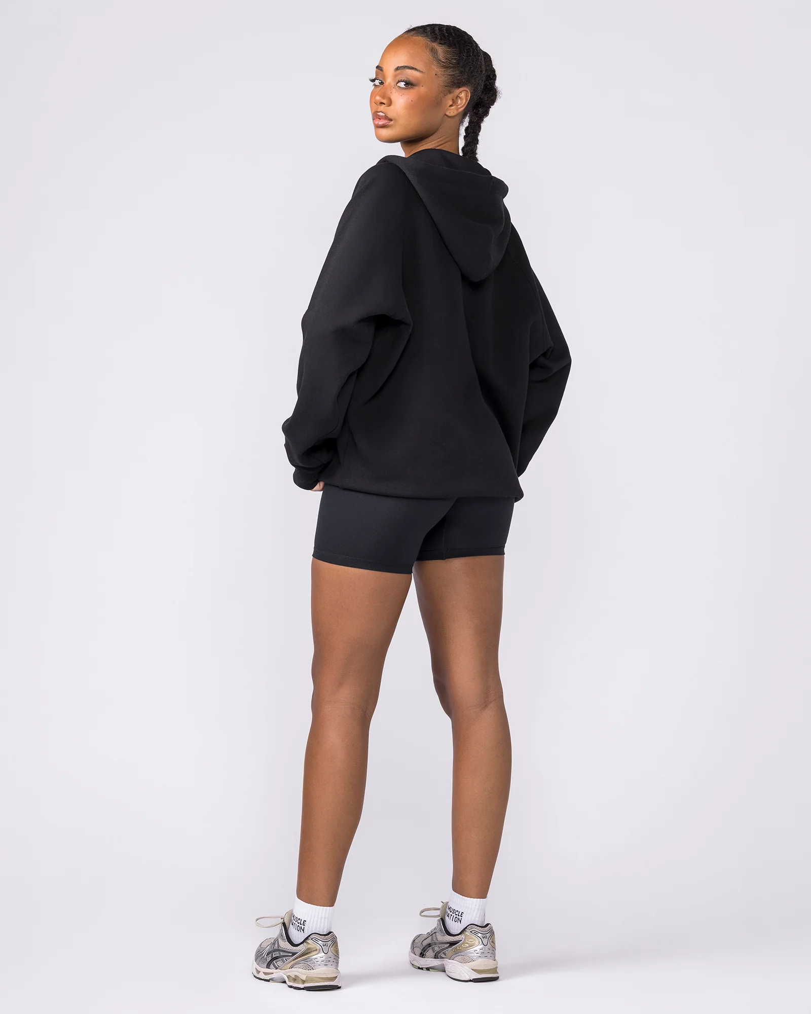Essential Zip Hoodie - Black - Image 7