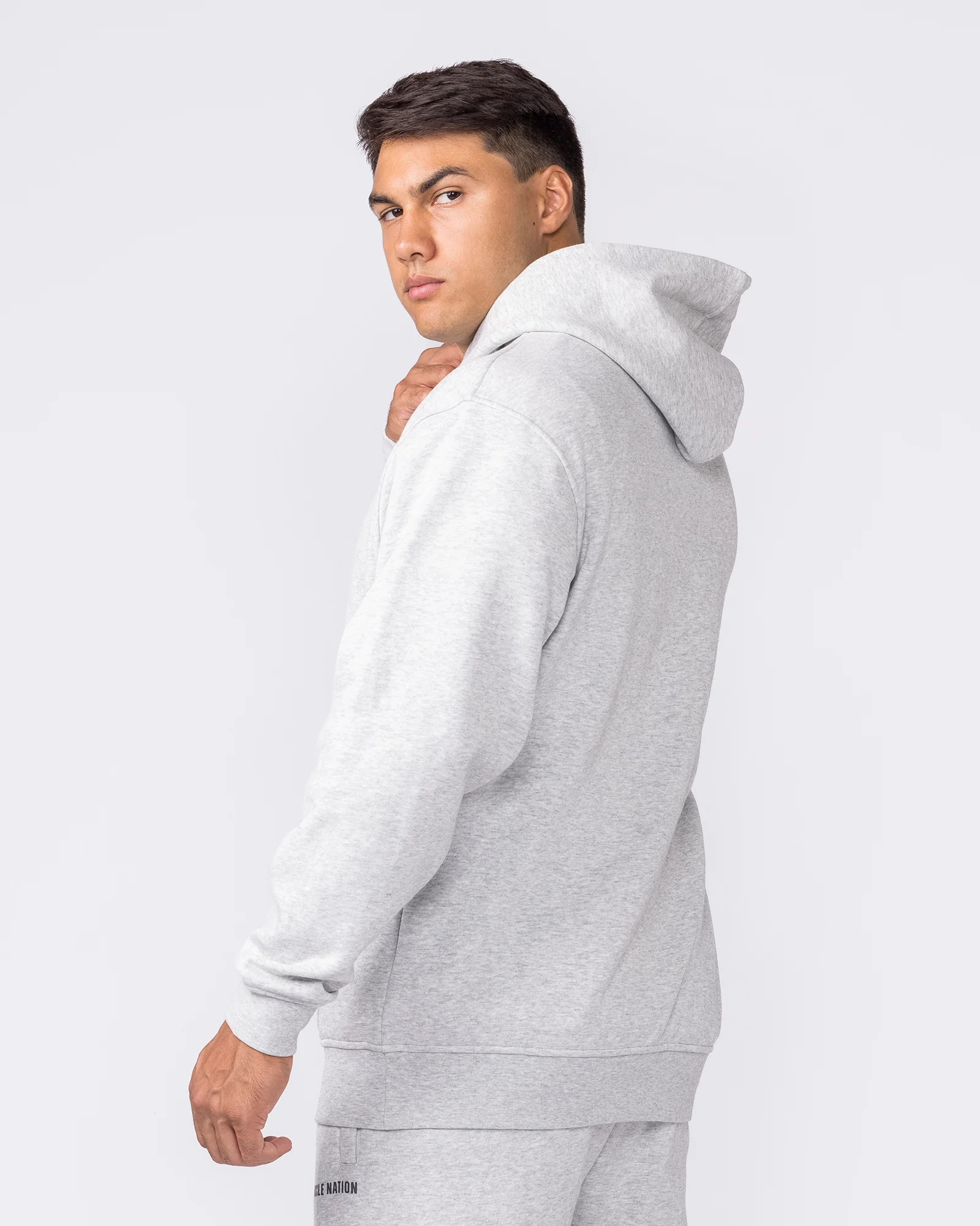 Essential Hoodie - Grey Marl - Image 2