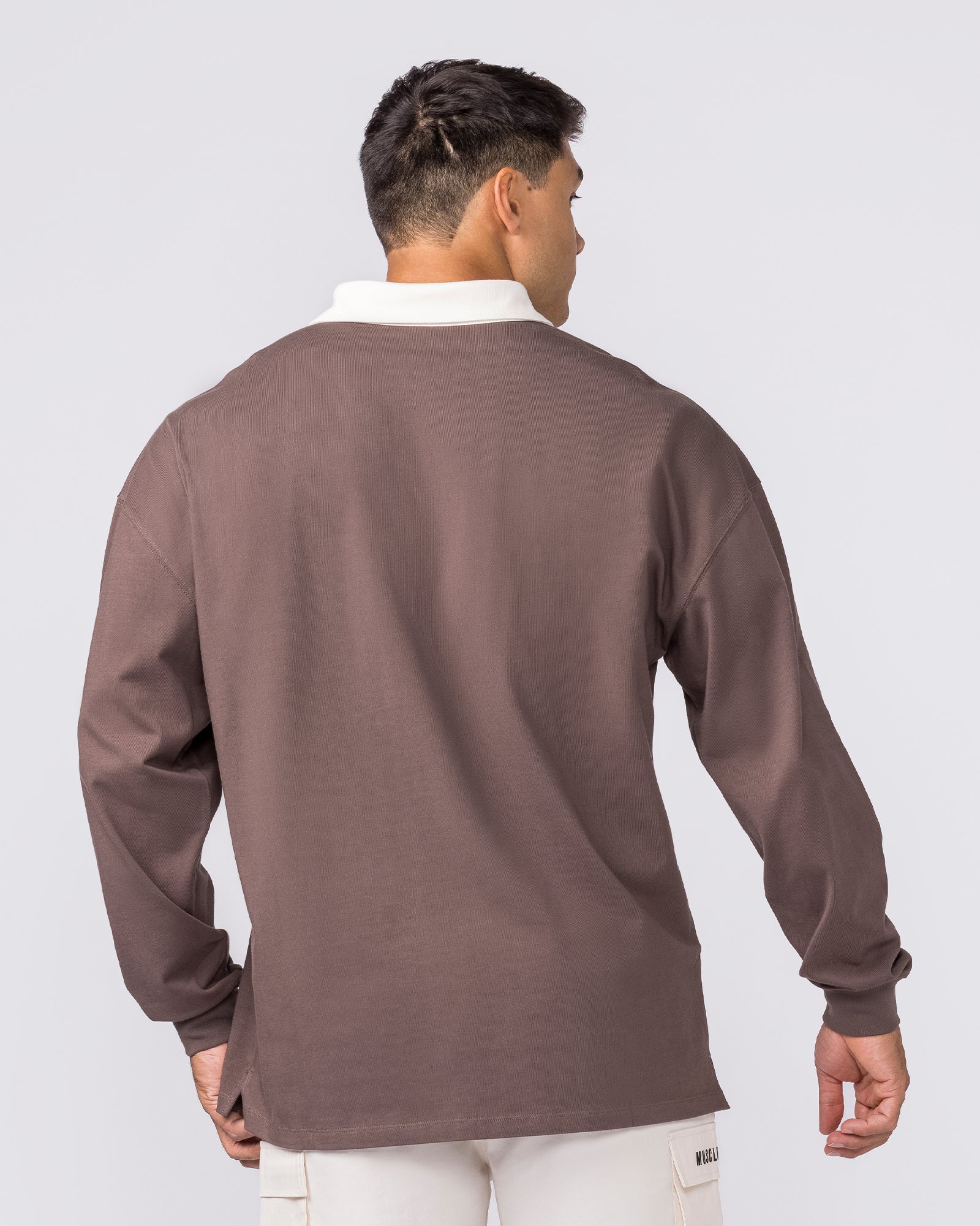 Essential Lightweight Rugby Jersey - Dark Taupe - Image 5