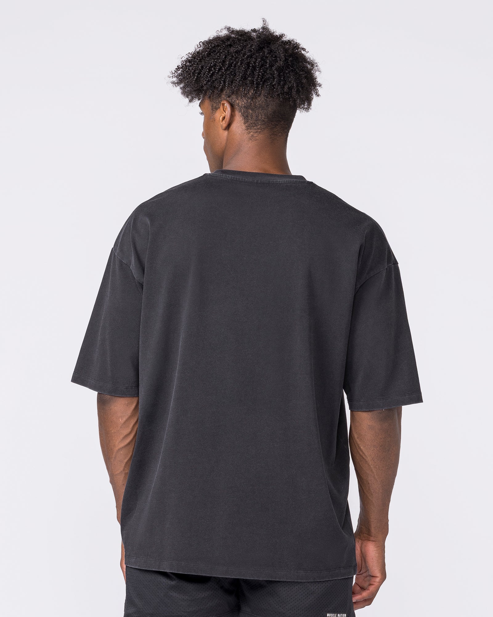 Essential Oversized Vintage Tee - Washed Black - Image 5