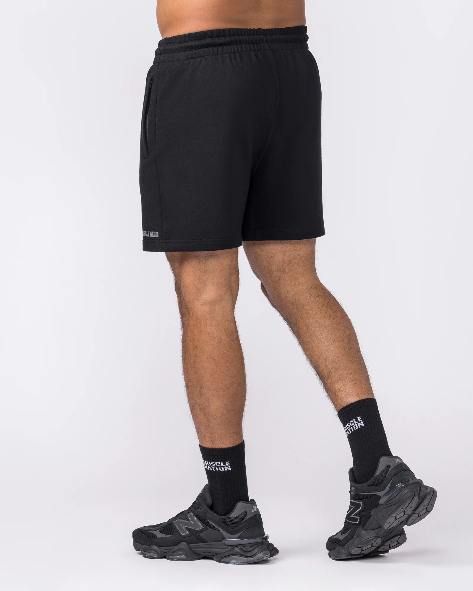 Essential Sweat 5" Shorts - Black - Image 2