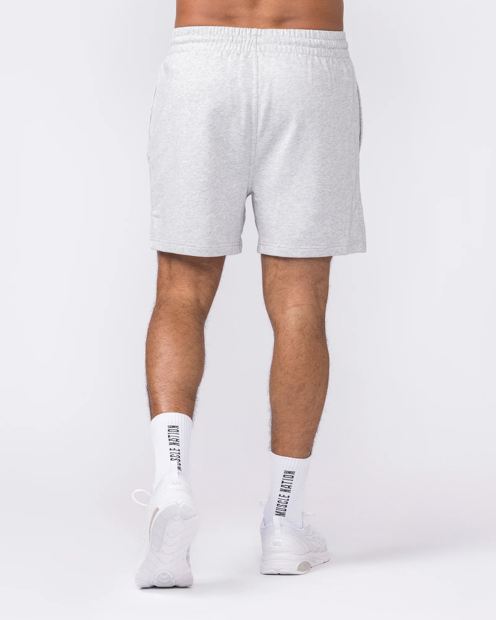 Essential Sweat 5" Shorts - Grey Marl - Image 5