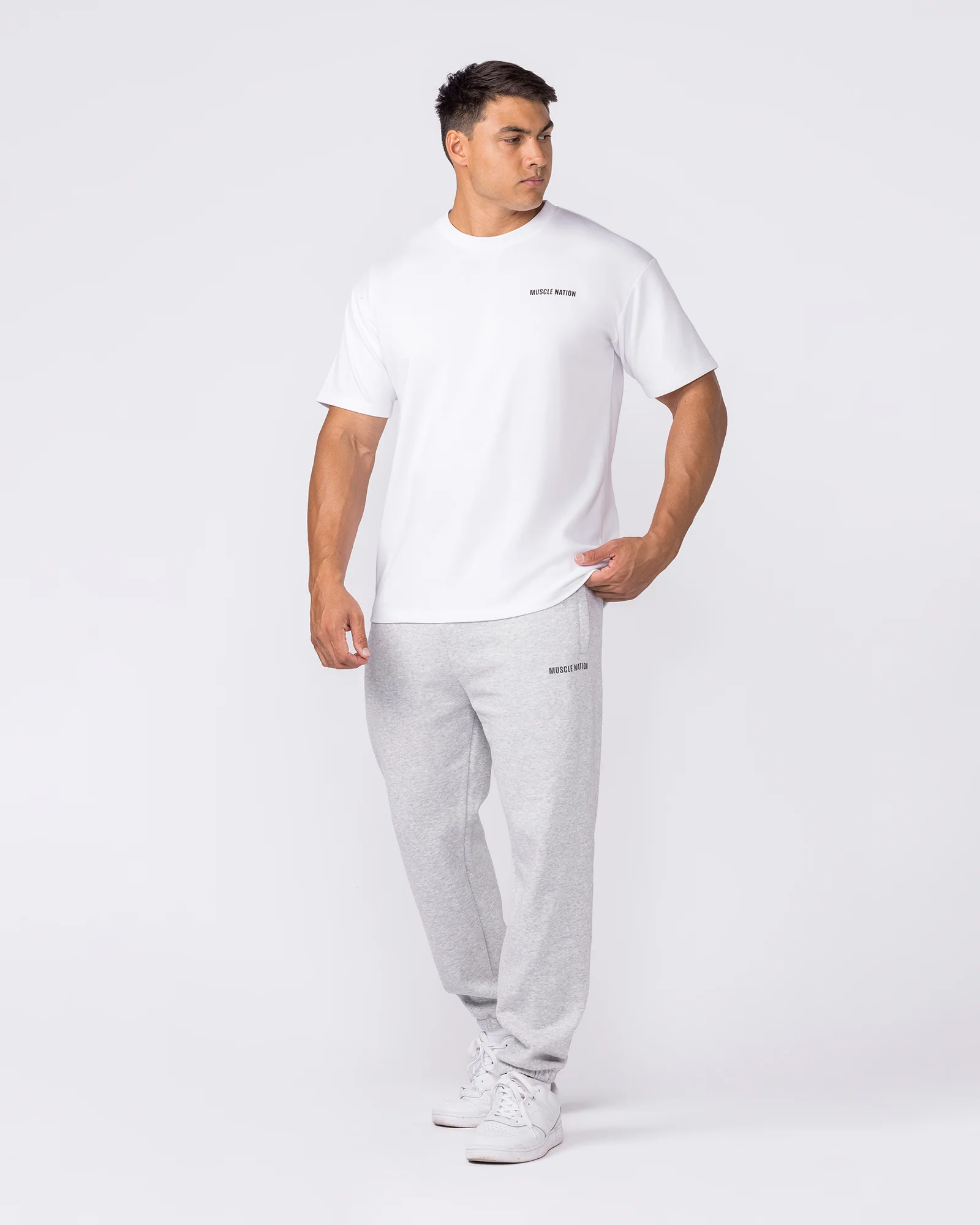 Essential Trackies - Grey Marl - Image 6