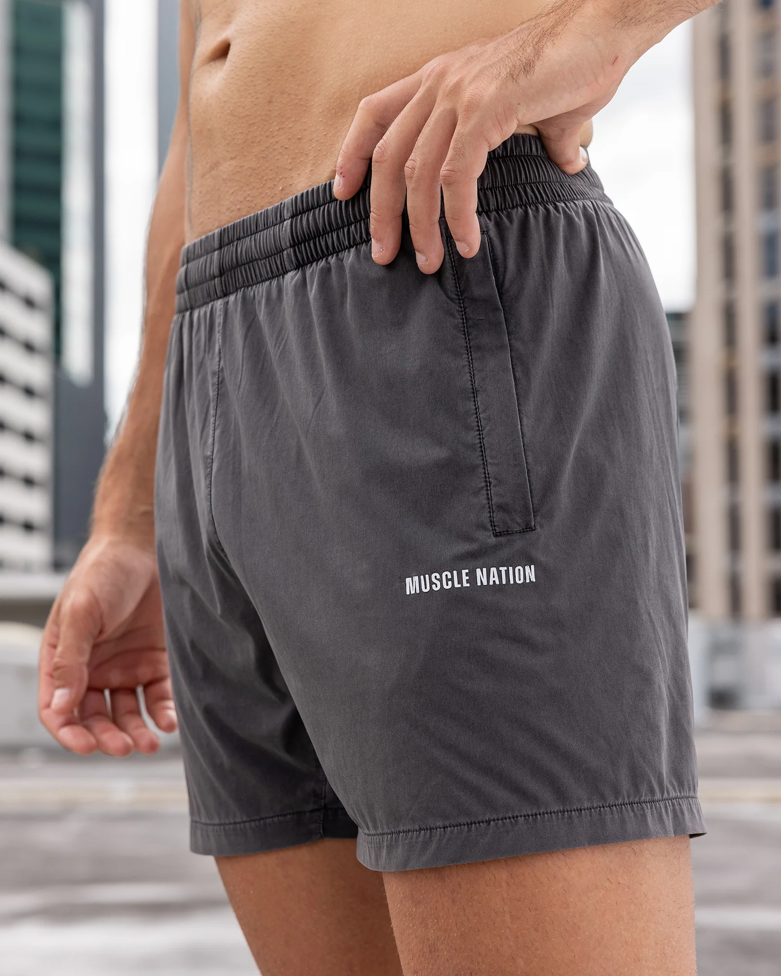 Essential Vintage 3.5" Active Shorts - Washed Black