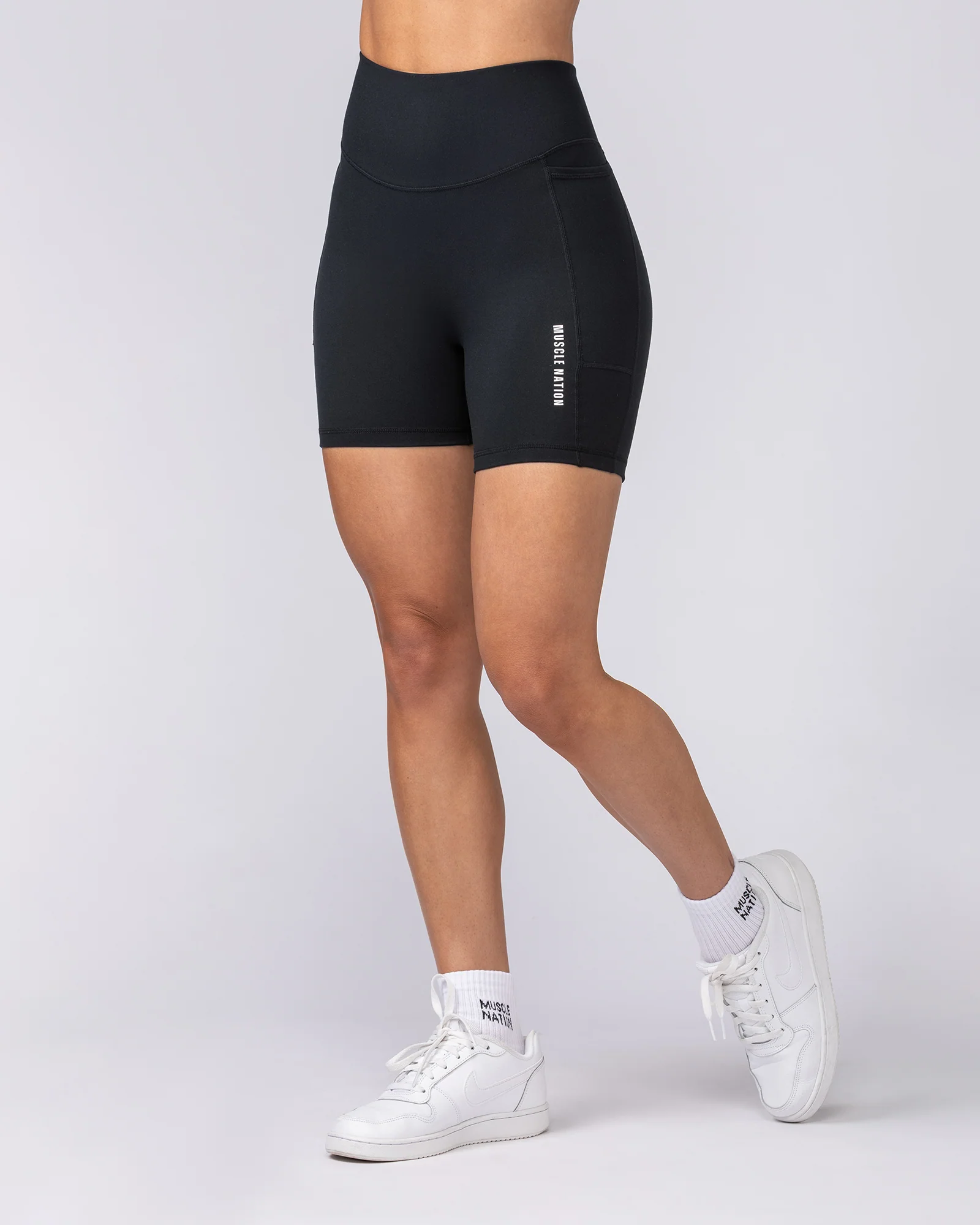 Everyday Pocket Bike Shorts - Black - Image 3