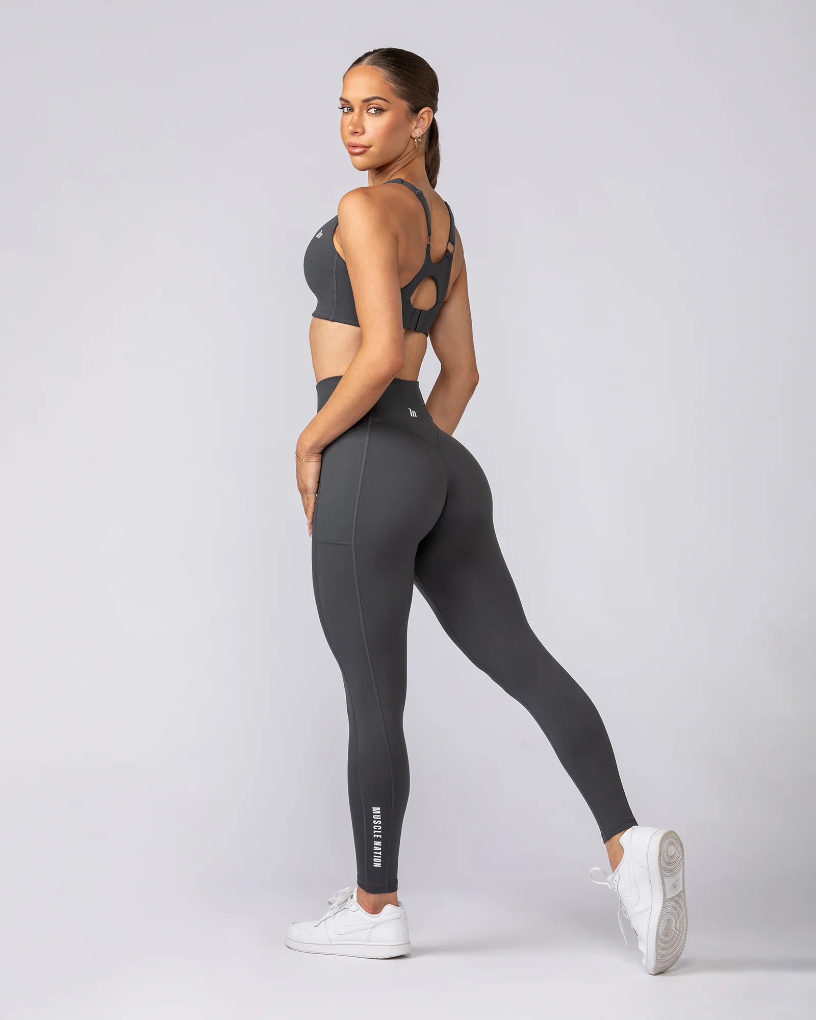 Everyday Pocket Ankle Length Leggings - Granite - Image 7