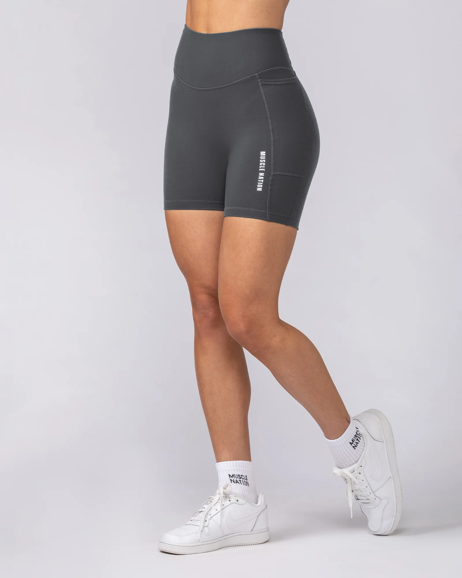 Everyday Pocket Bike Shorts - Granite - Image 3