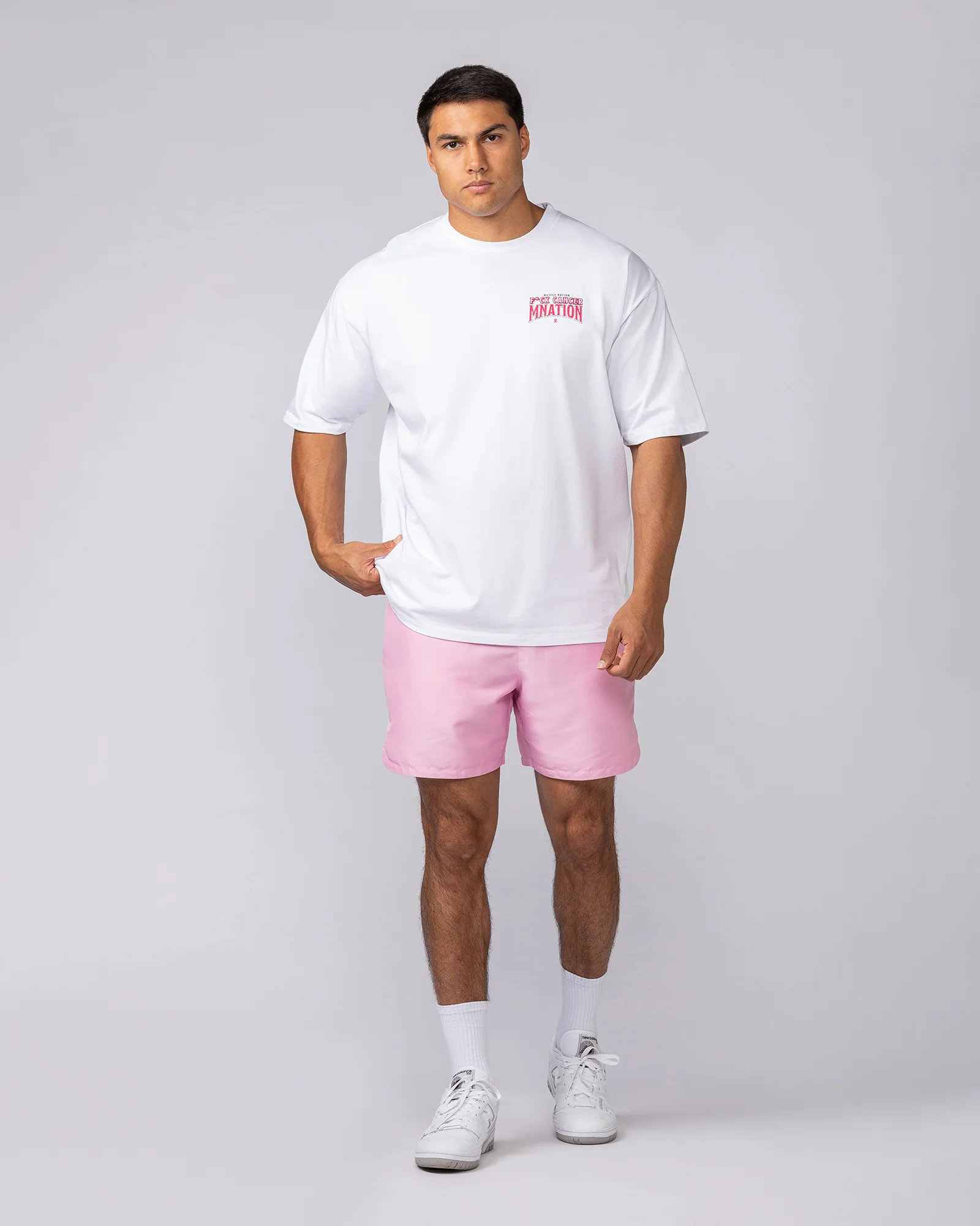 F*ck Cancer Oversized Tee - White - Image 7