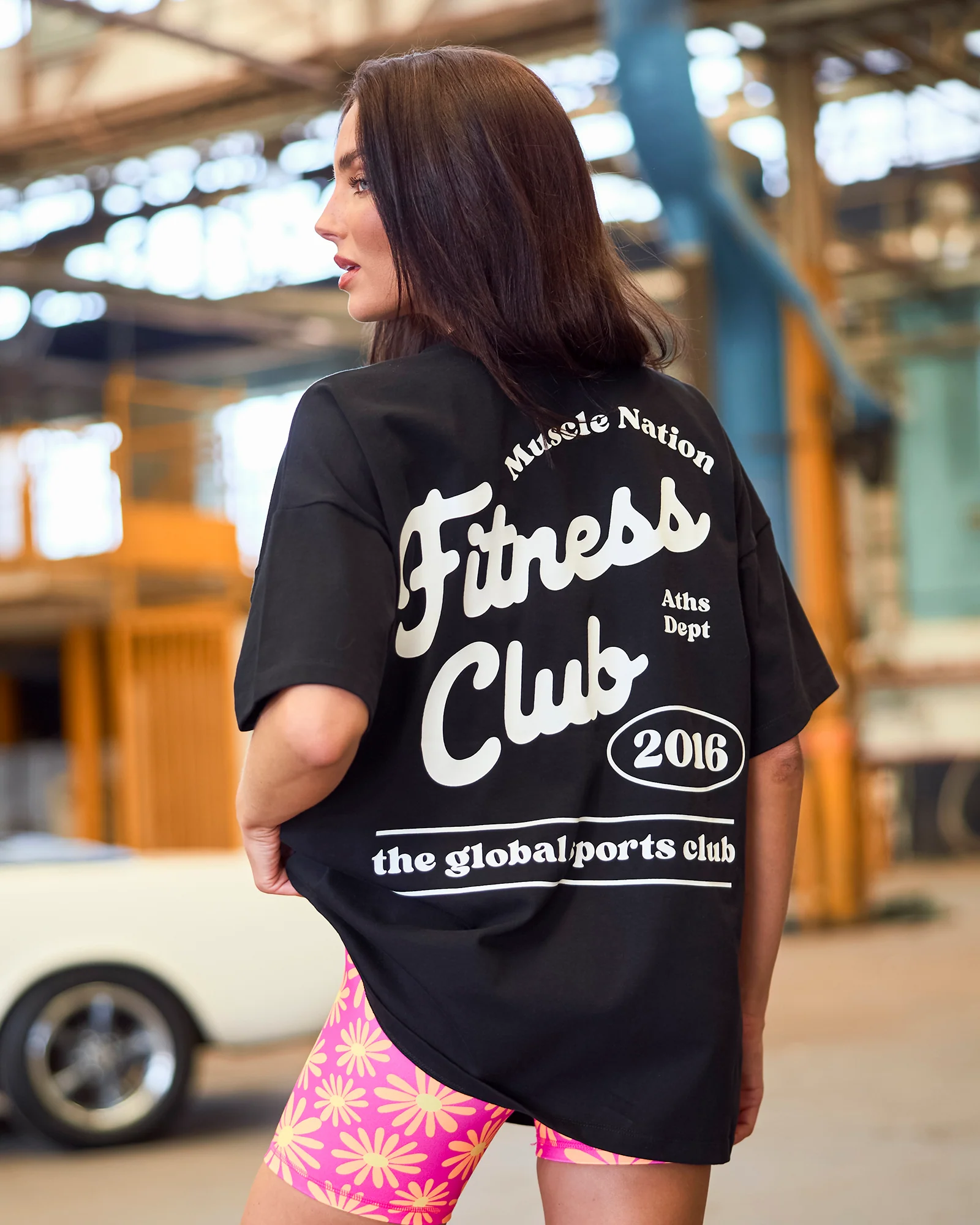 Fizz Oversized Tee - Black