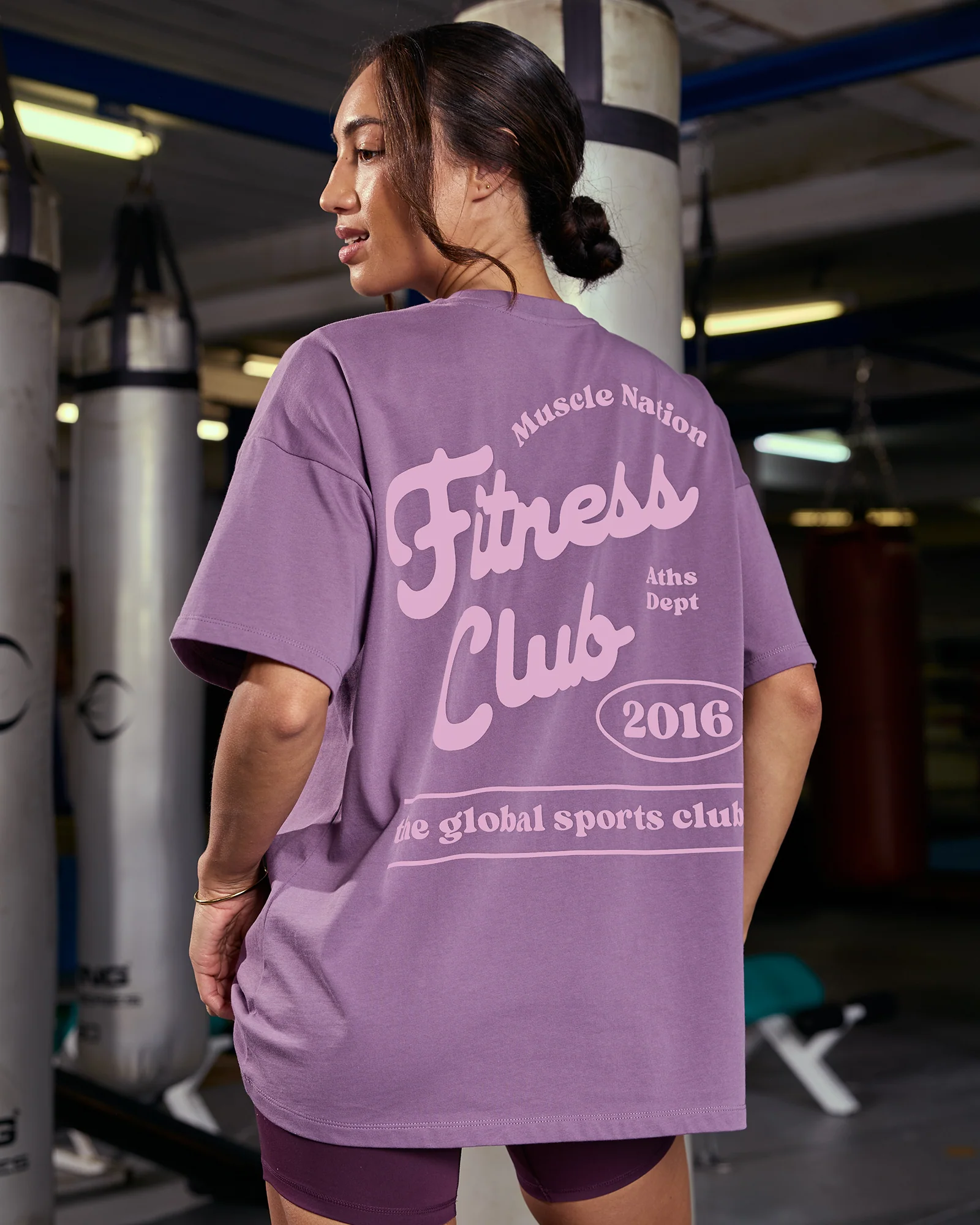 Fizz Oversized Tee - Thistle