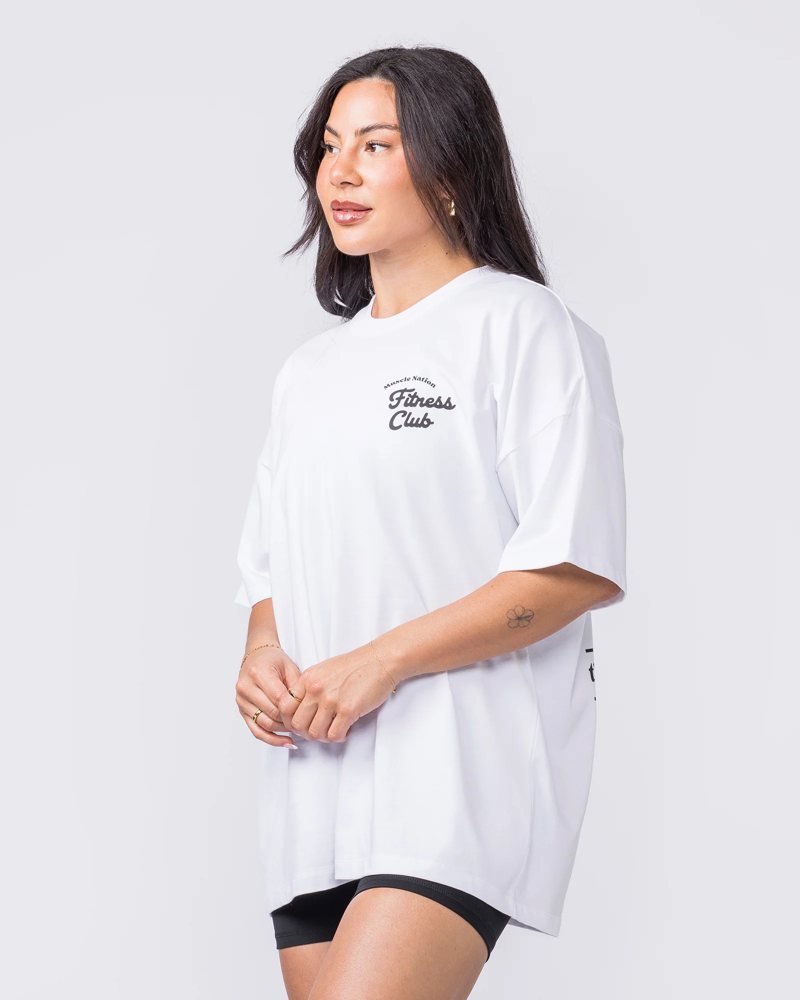 Fizz Oversized Tee - White - Image 3