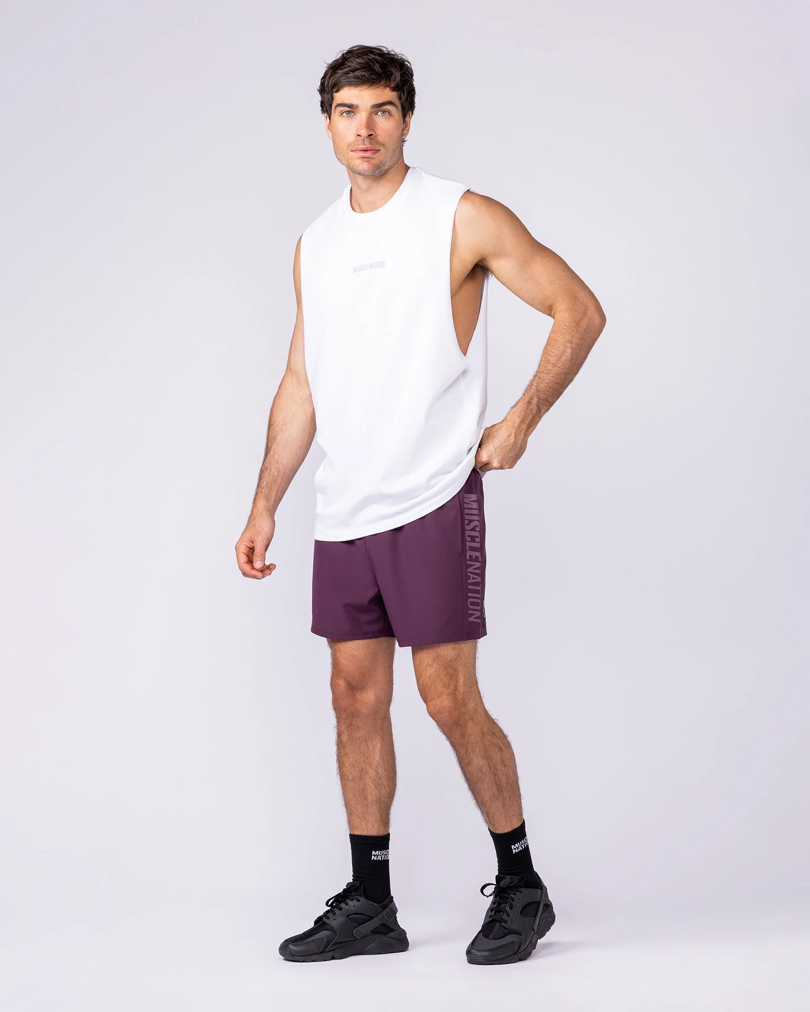 Function 4" Shorts - Cranberry - Image 6