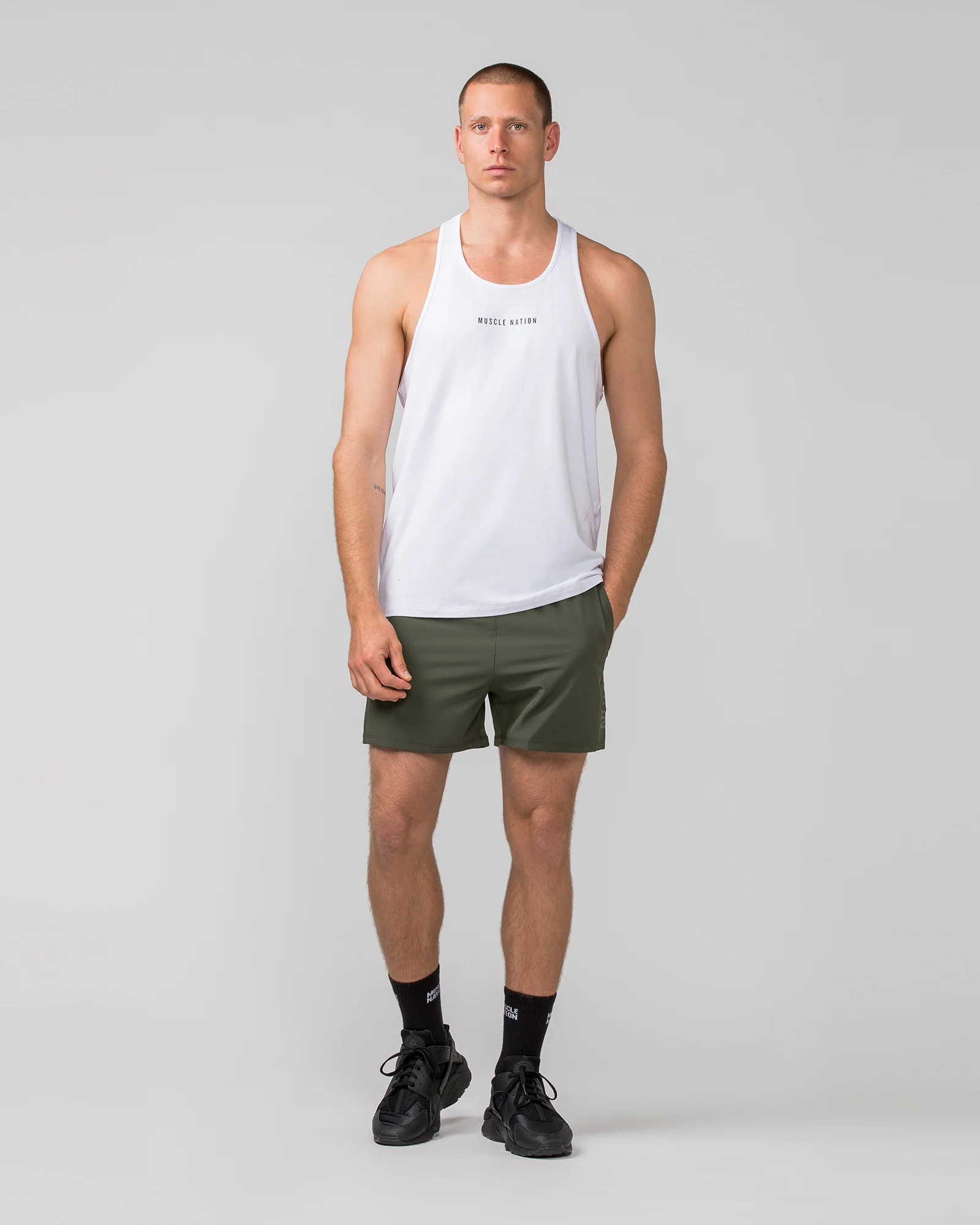 Function 4" Shorts - Dark Khaki - Image 6