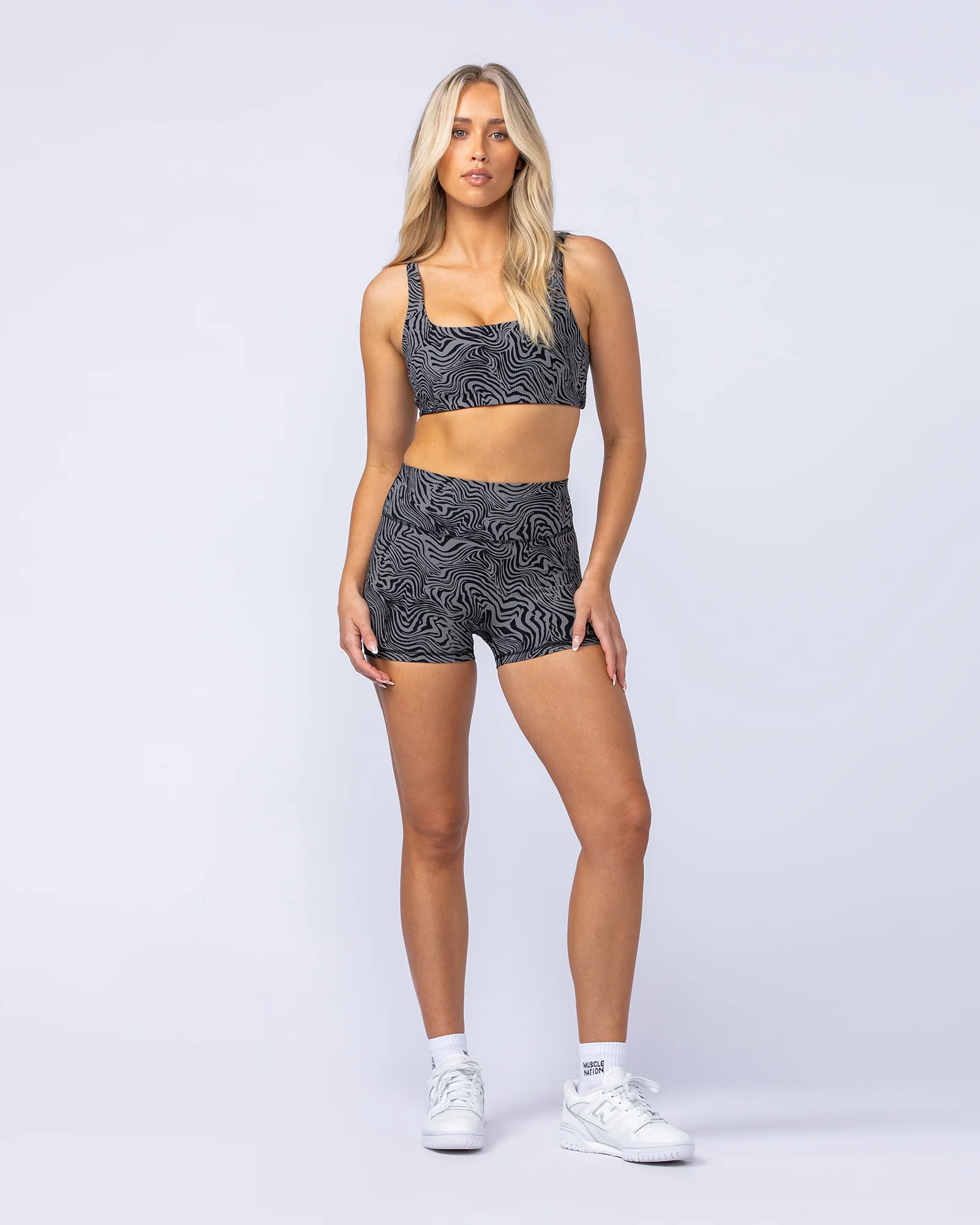 Fundamental Zebra Rib Bra - Black Zebra - Image 6