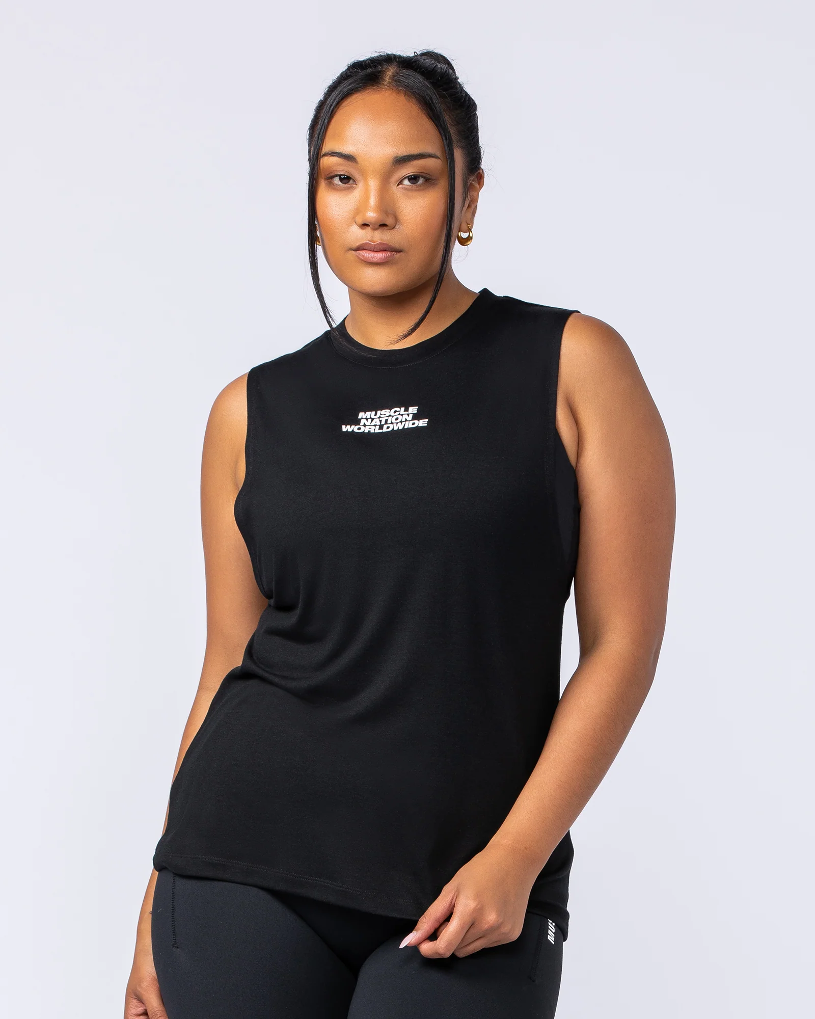 Global Drop Arm Tank - Black - Image 3