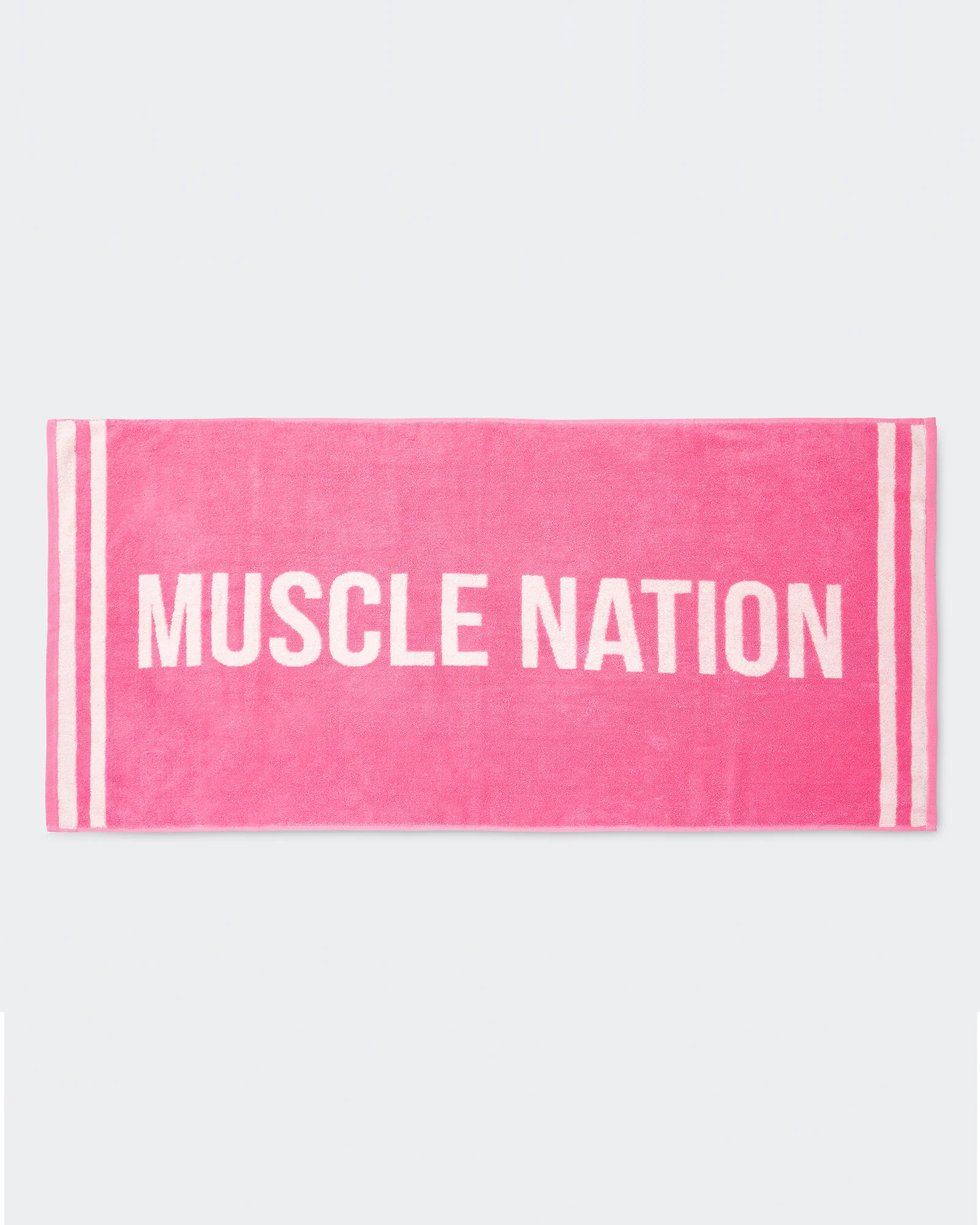 Gym Towel - Hollywood Pink/ White - Image 2