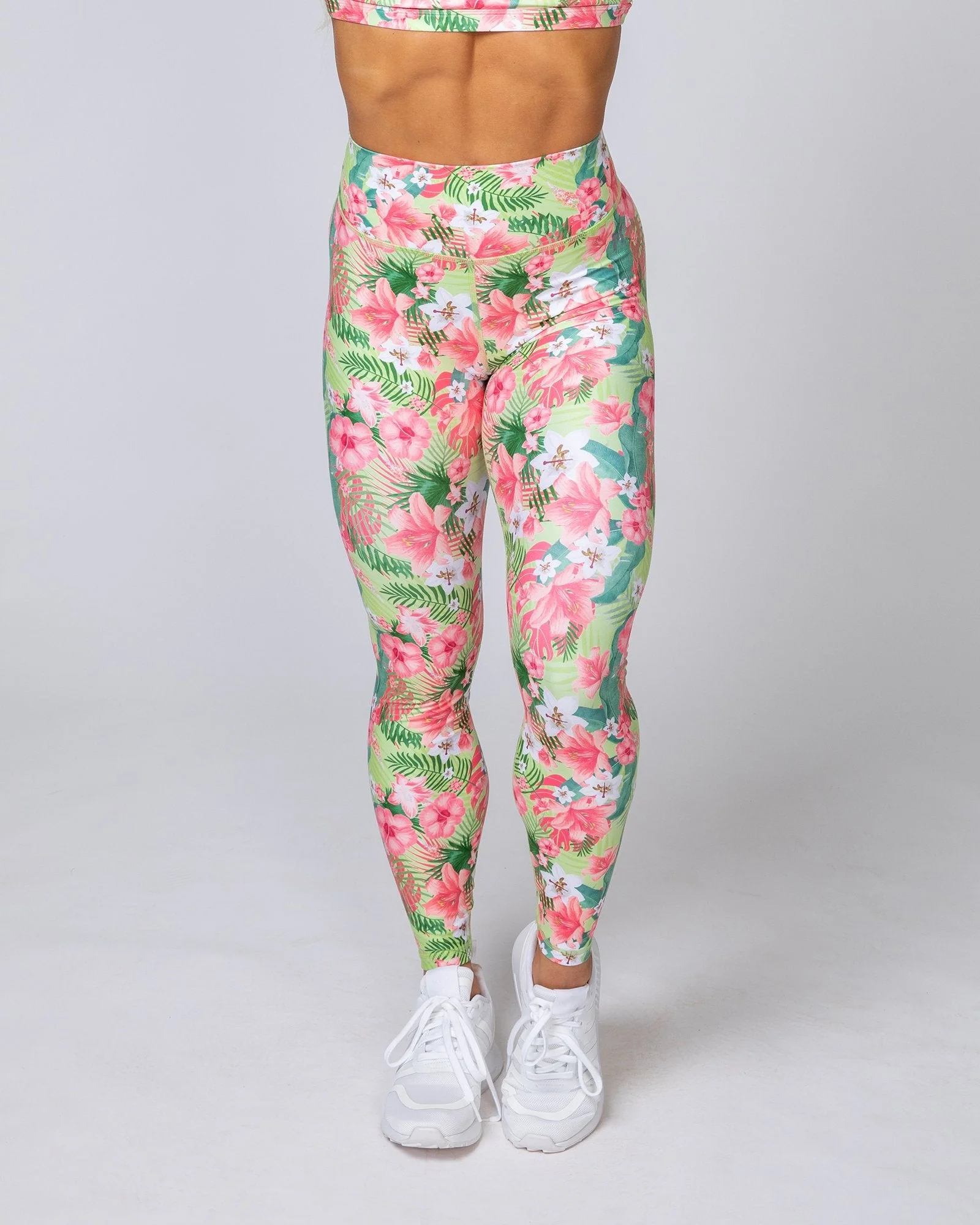 HBxMN Sweetheart Ankle Length Leggings - Tropical Floral - Image 3