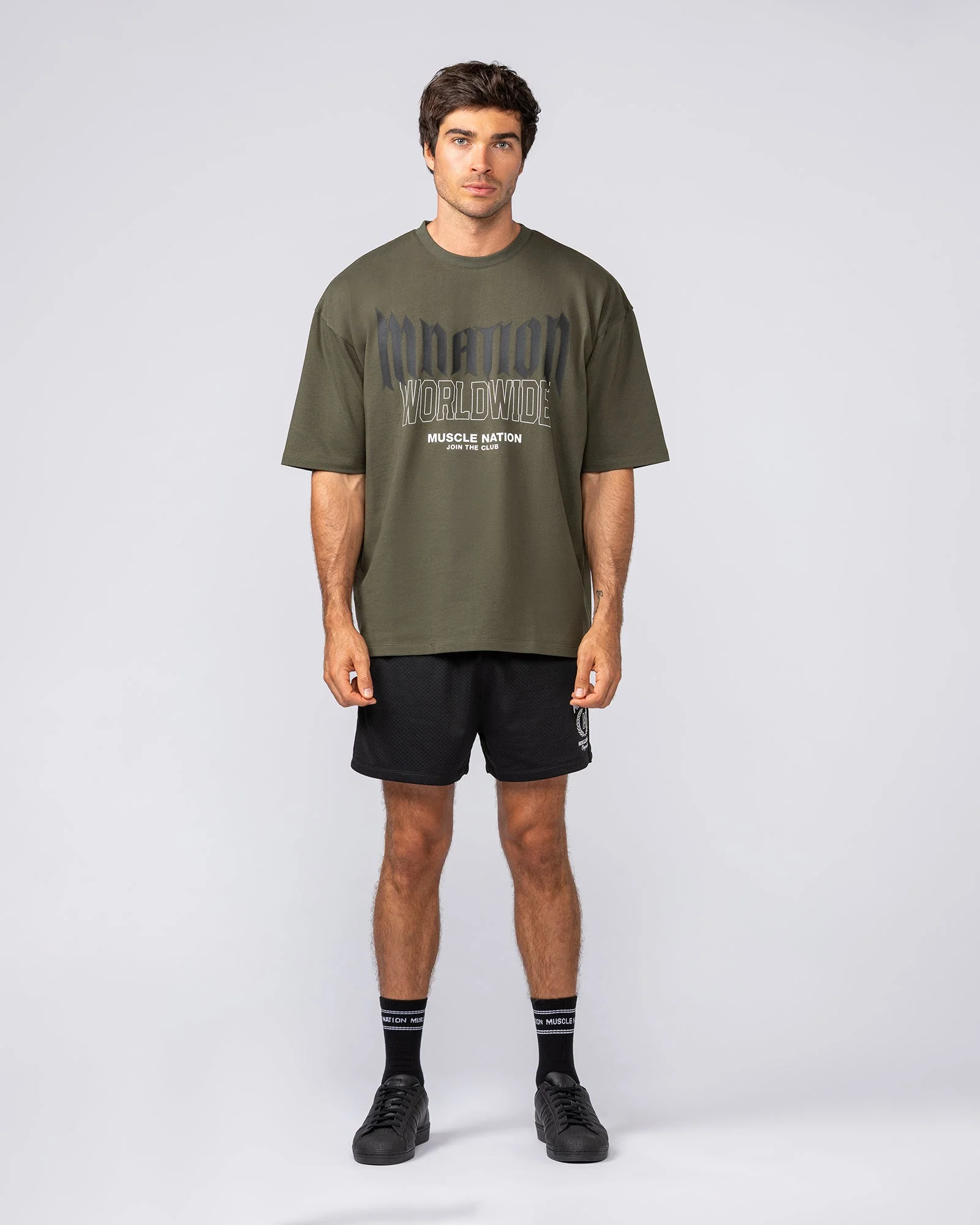Heritage Crest Lay Up 3.5" Shorts - Black - Image 5