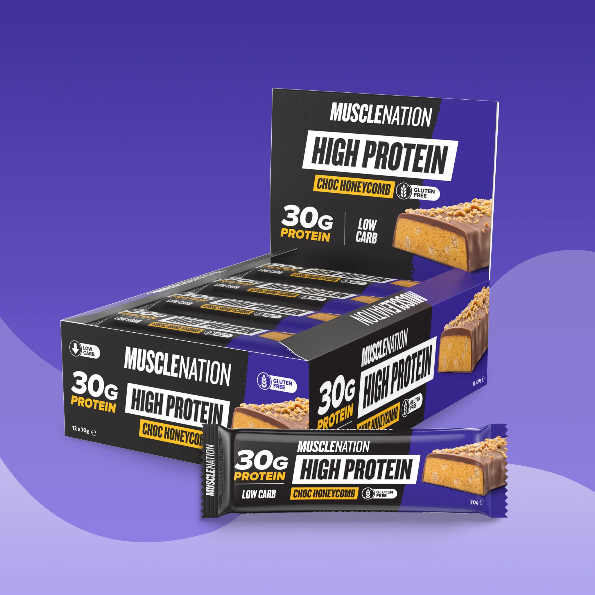 HIGH PROTEIN BAR - Choc Honeycomb - Box of 12