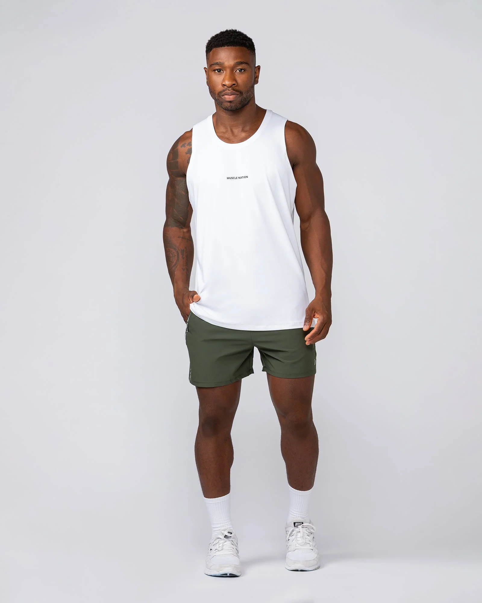 Iconic New Heights 4" Shorts - Dark Khaki - Image 6