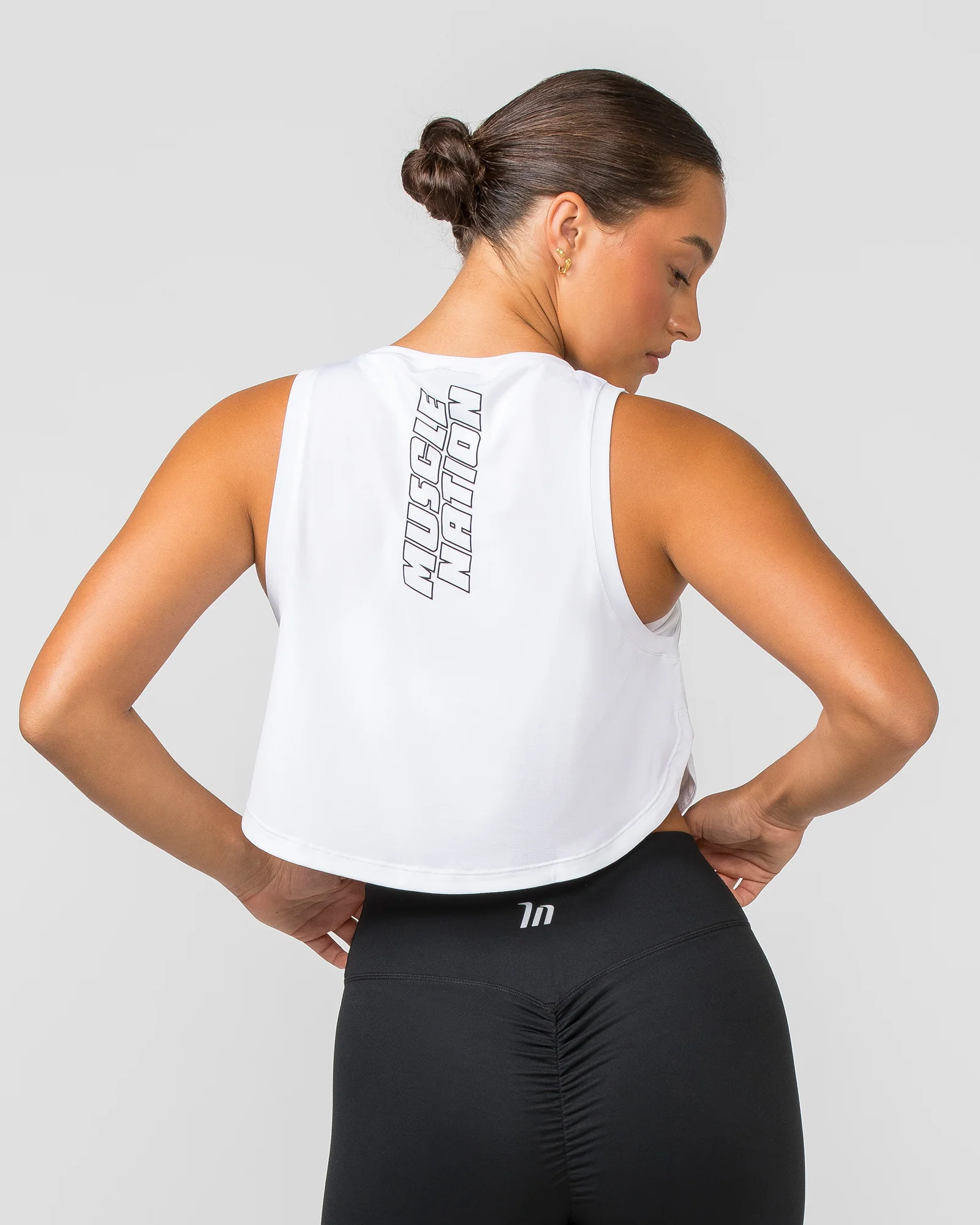 Ignite Cropped Training Tank - White - Image 4