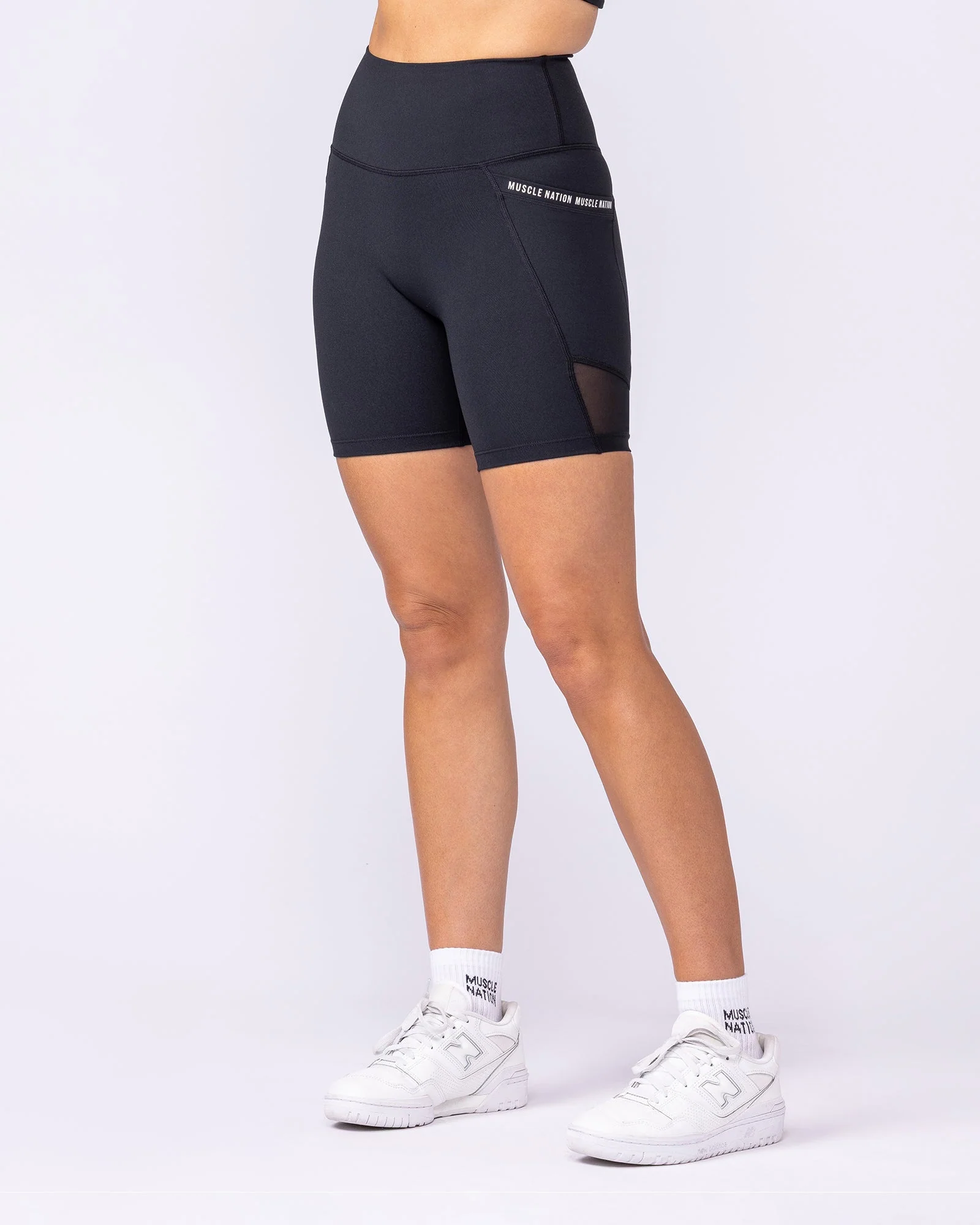 Illusion Signature Pocket Bike Shorts - Black - Image 2