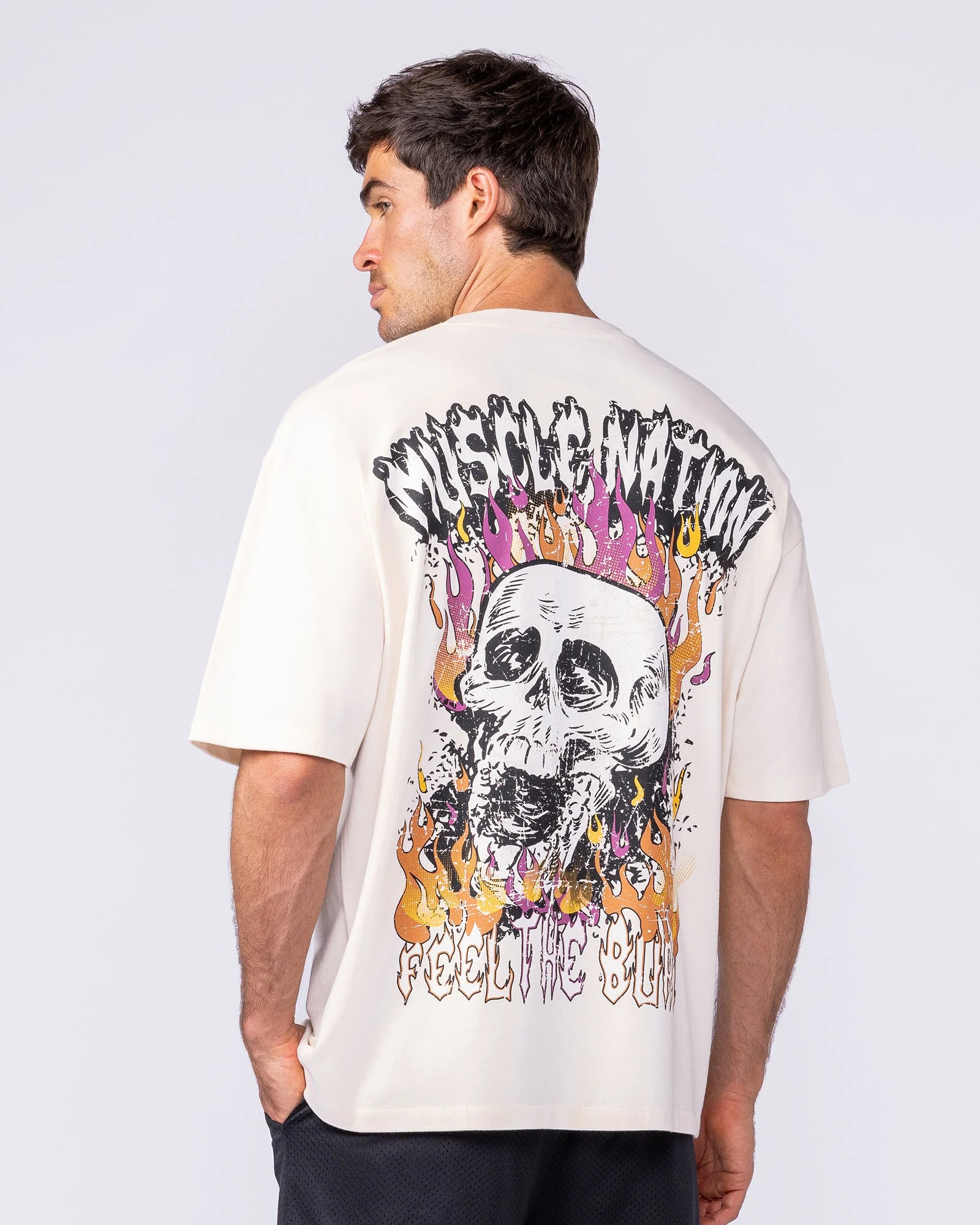 Inferno Oversized Tee - Travertine - Image 4