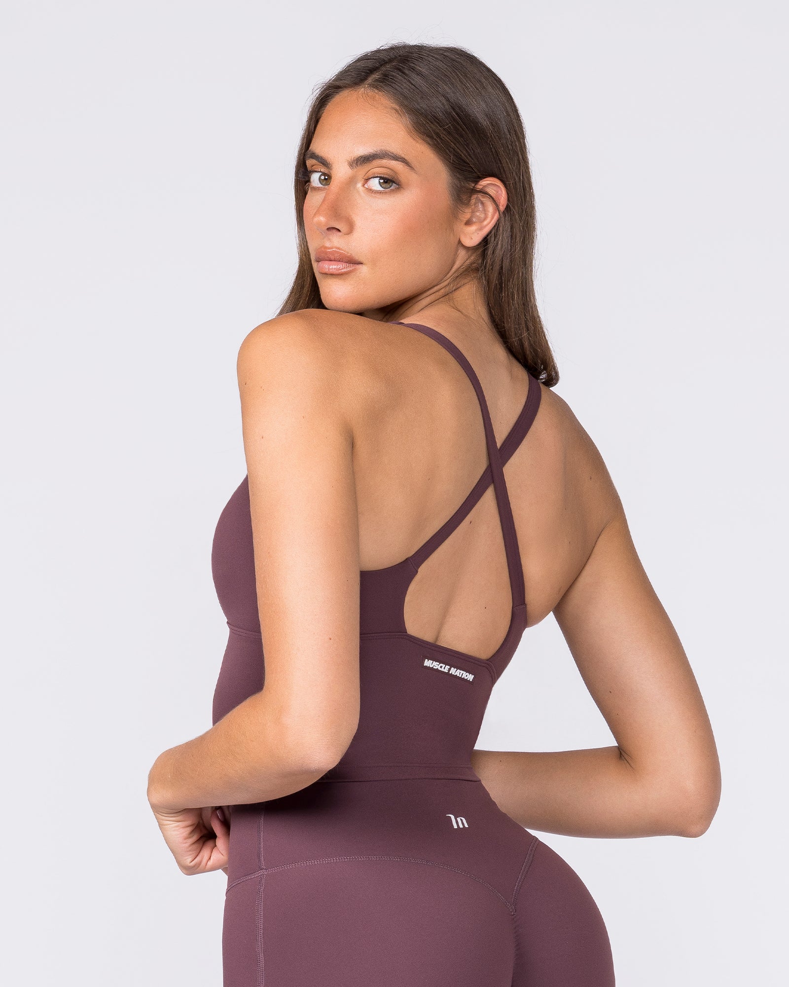 Influence Bra Tank - Dark Cherry - Image 4