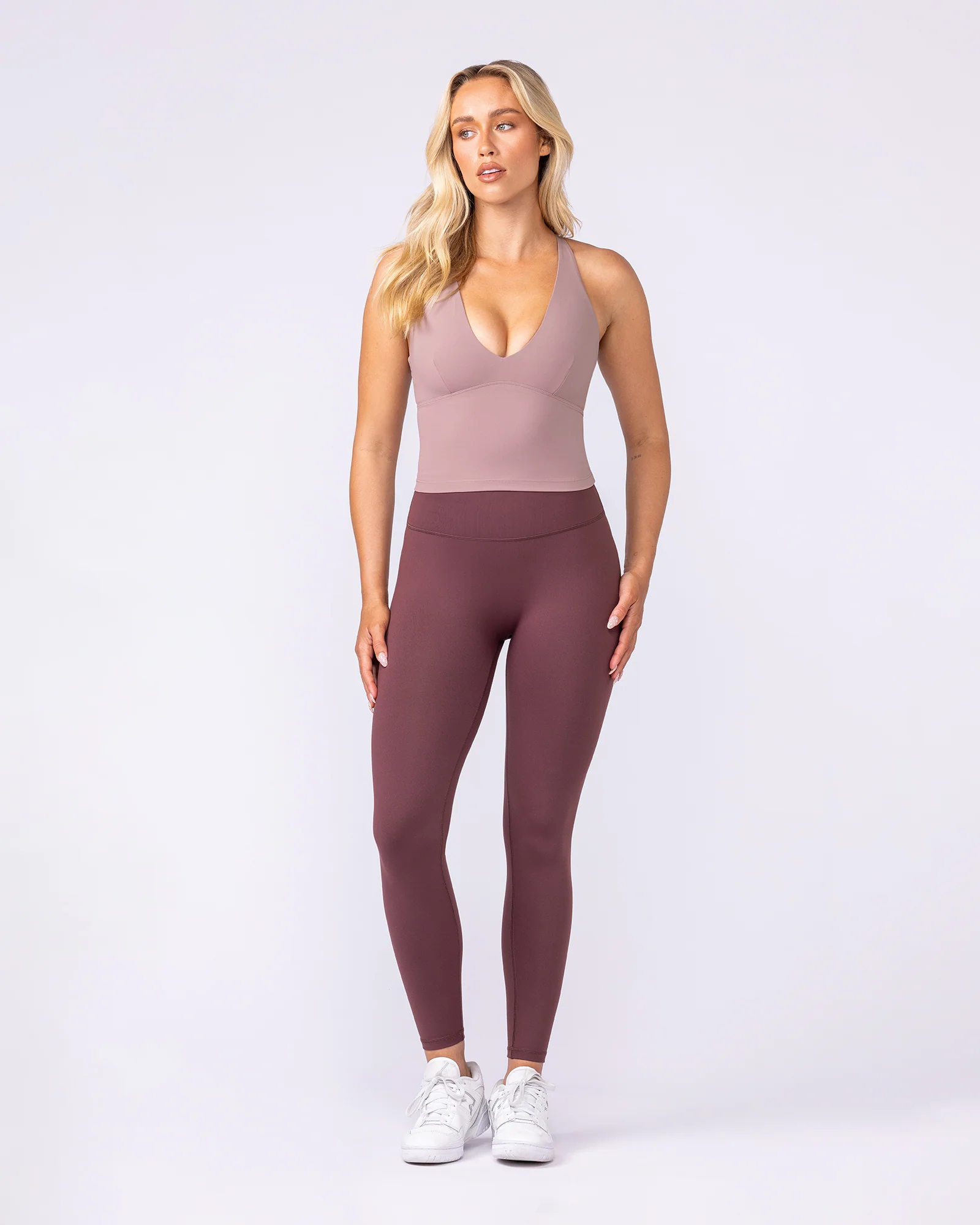 Influence Bra Tank - Mocha Berry - Image 5