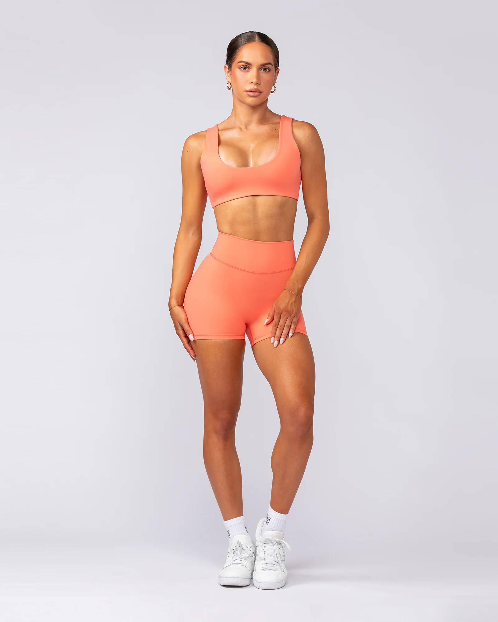 Instinct Scrunch Midway Shorts - Hot Coral - Image 5
