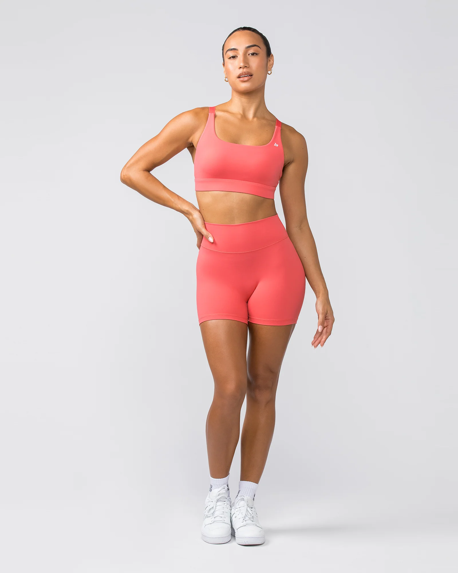 Instinct Scrunch Midway Shorts - Peach Orange - Image 5