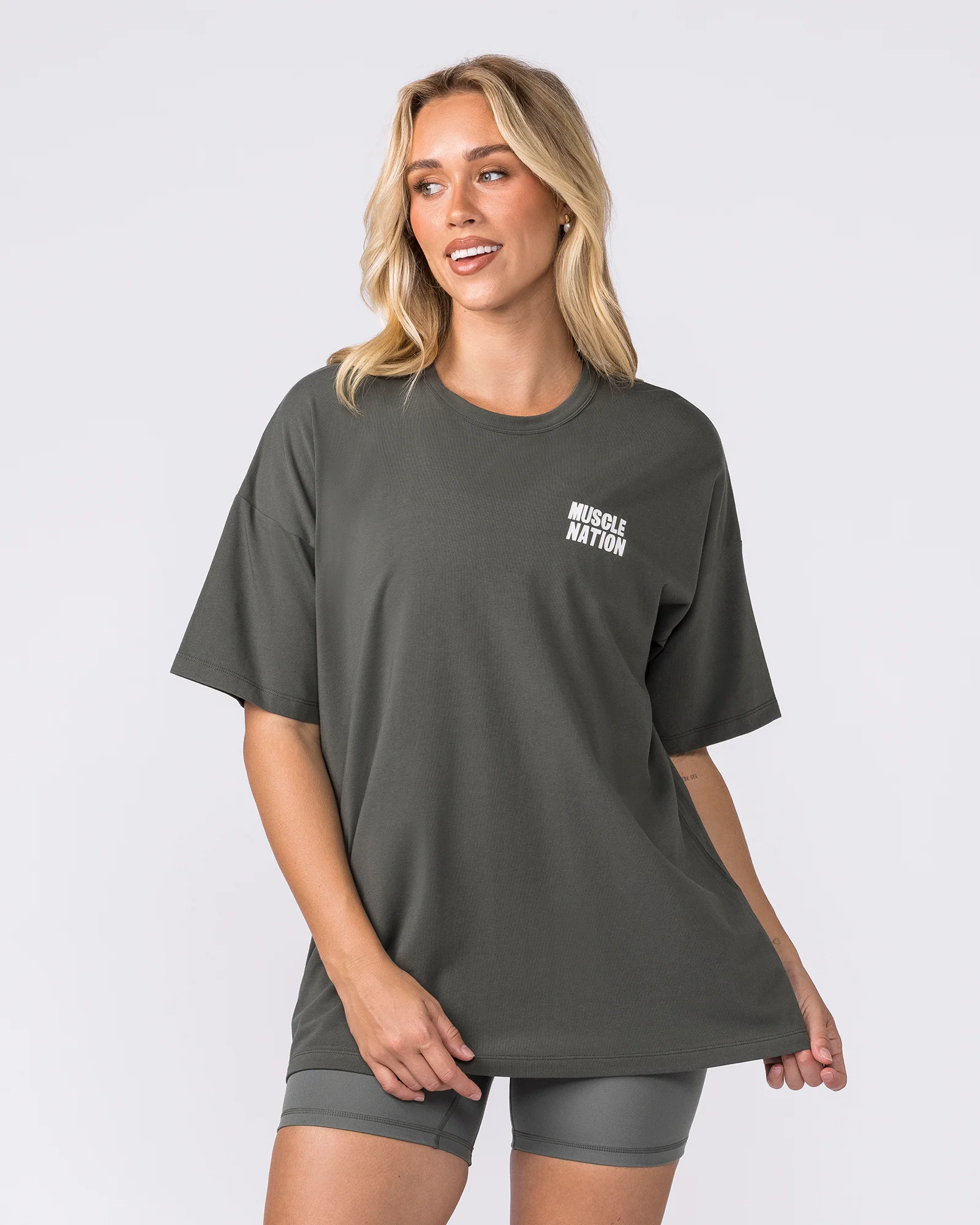 Kick-Start Oversized Tee - Dark Botanica - Image 2