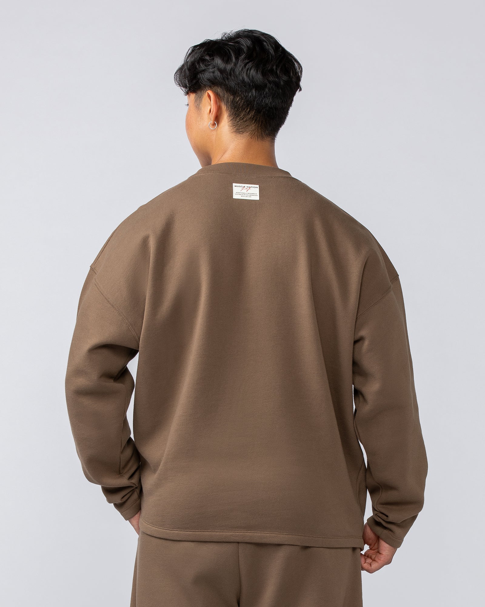 Lee Lem Crew Pullover - Washed Hazelnut - Image 3