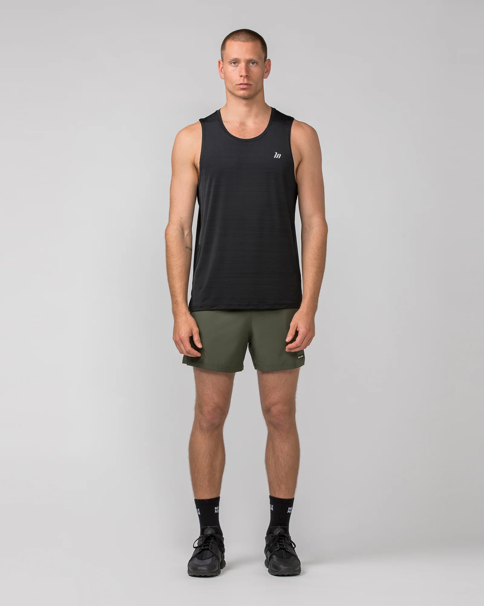 Level Up Training 4" Shorts - Dark Khaki - Image 7