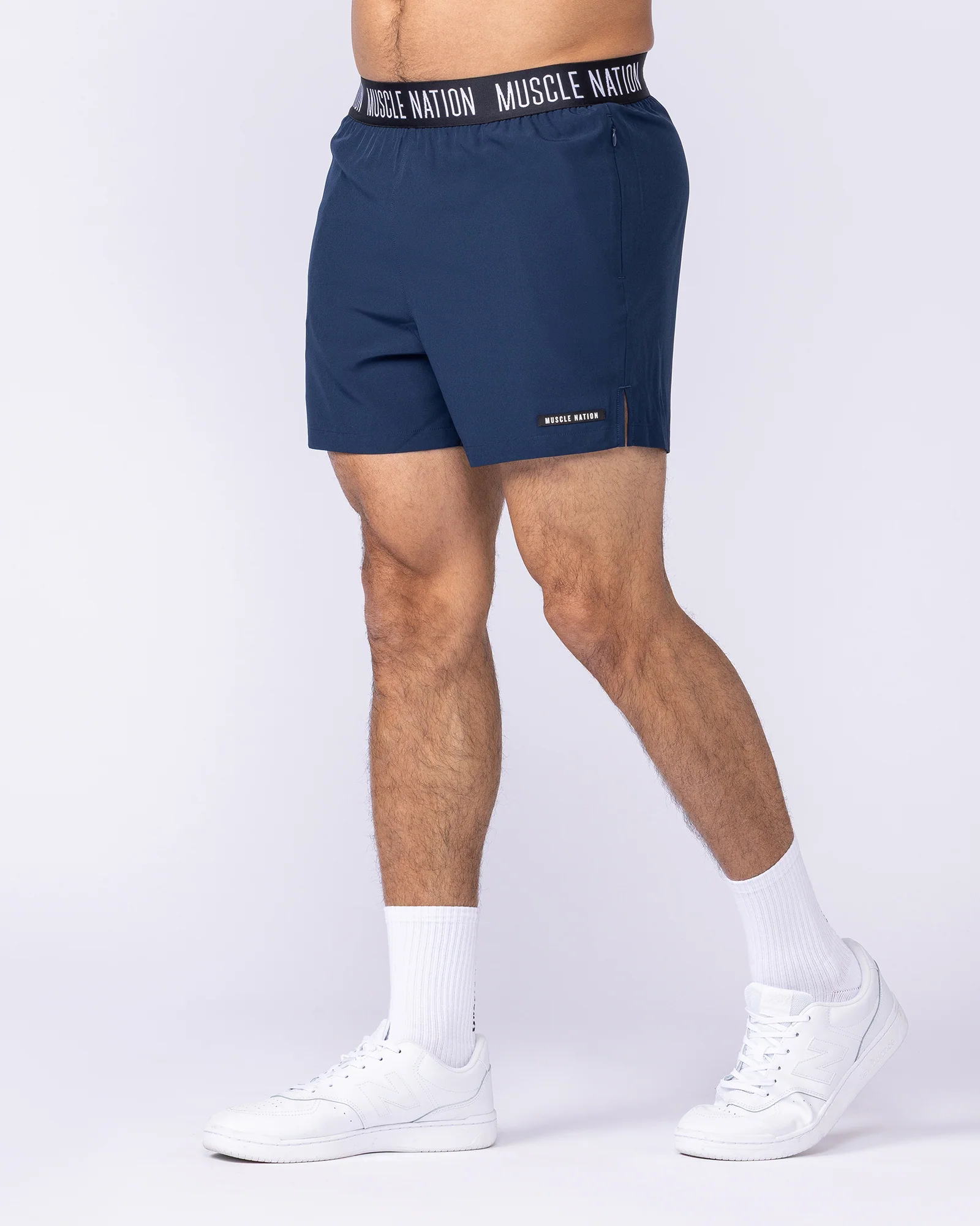 Level Up Training 4" Shorts - Navy - Image 4