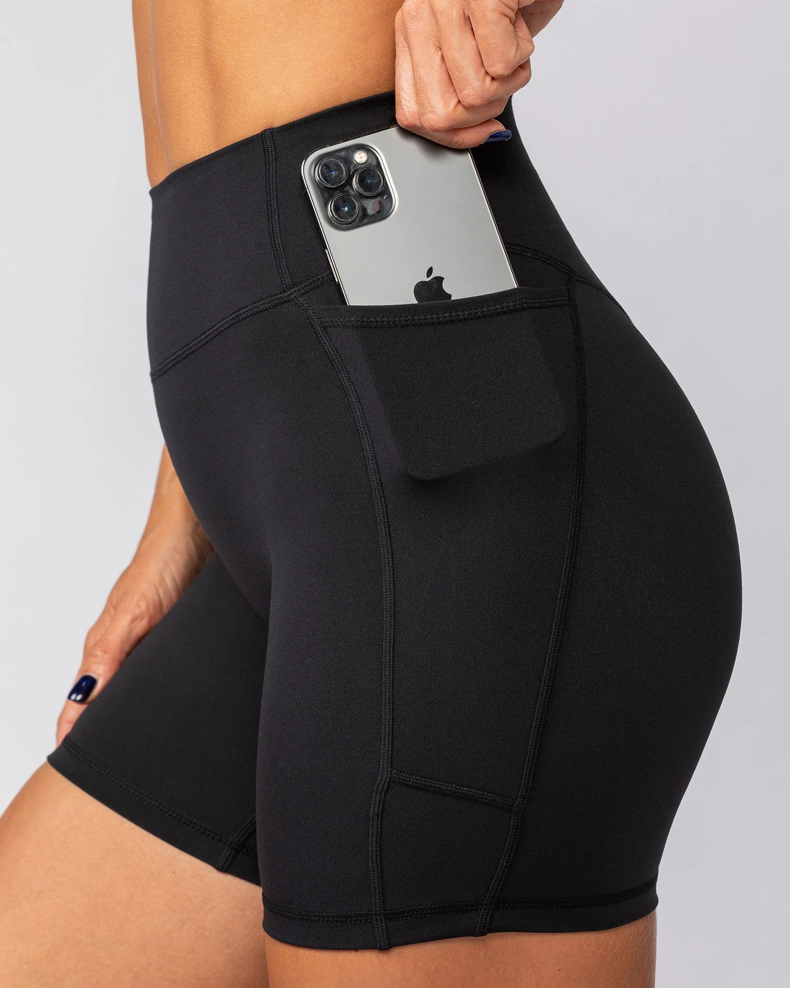 Liberty Pocket Bike Shorts - Black - Image 4