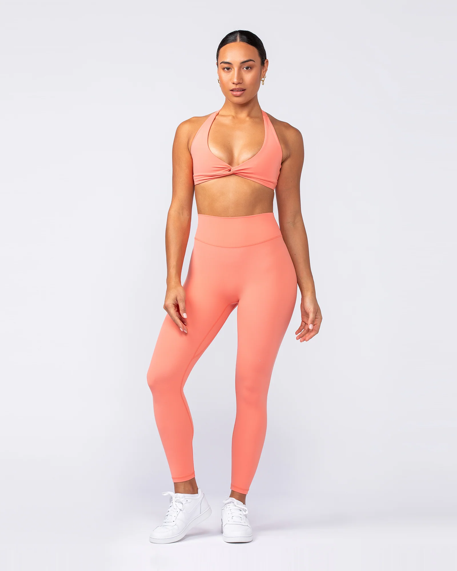 Liberty Zero Rise Ankle Length Leggings - Peach Pink - Image 6