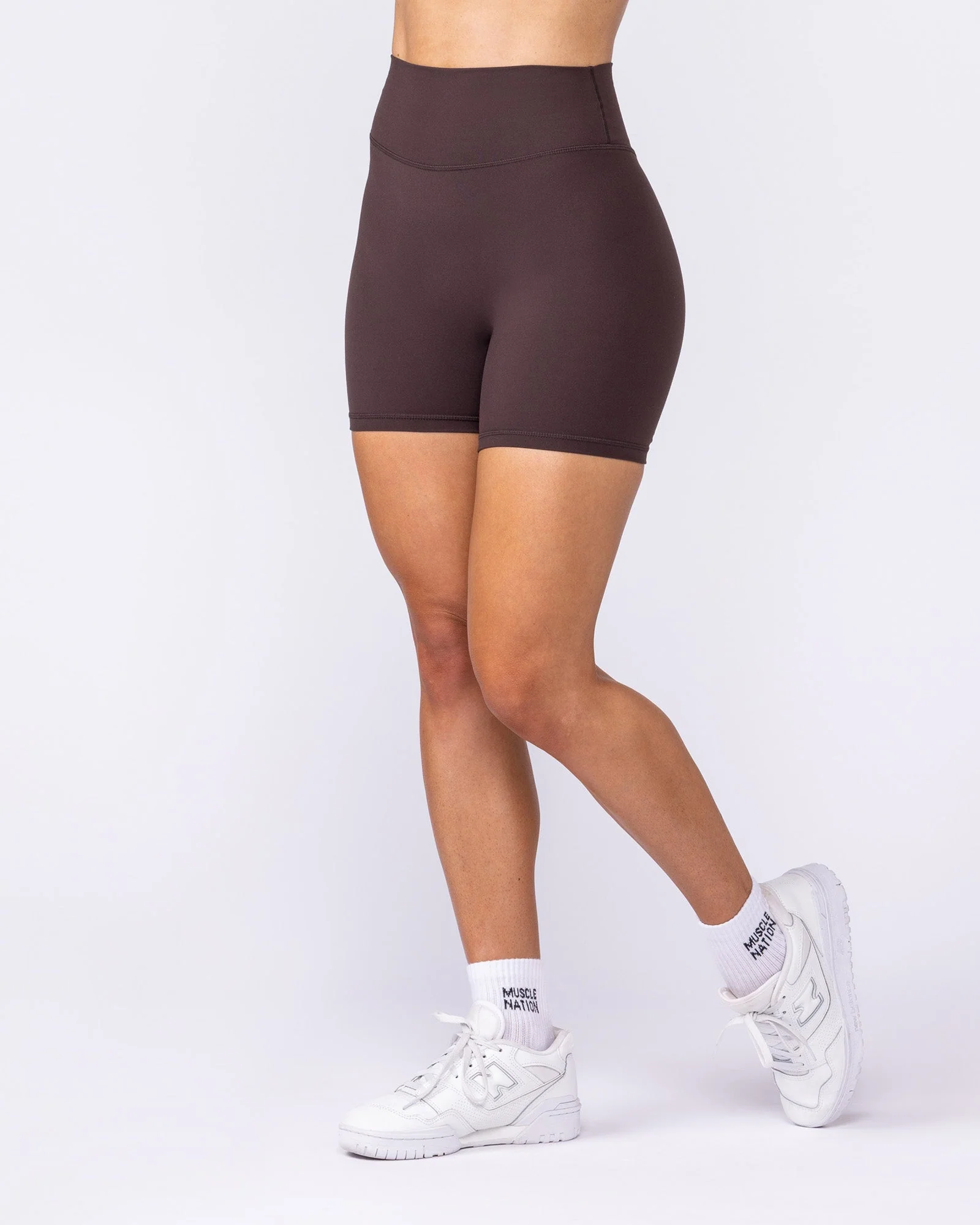Liberty Zero Rise Bike Shorts - Cocoa - Image 2