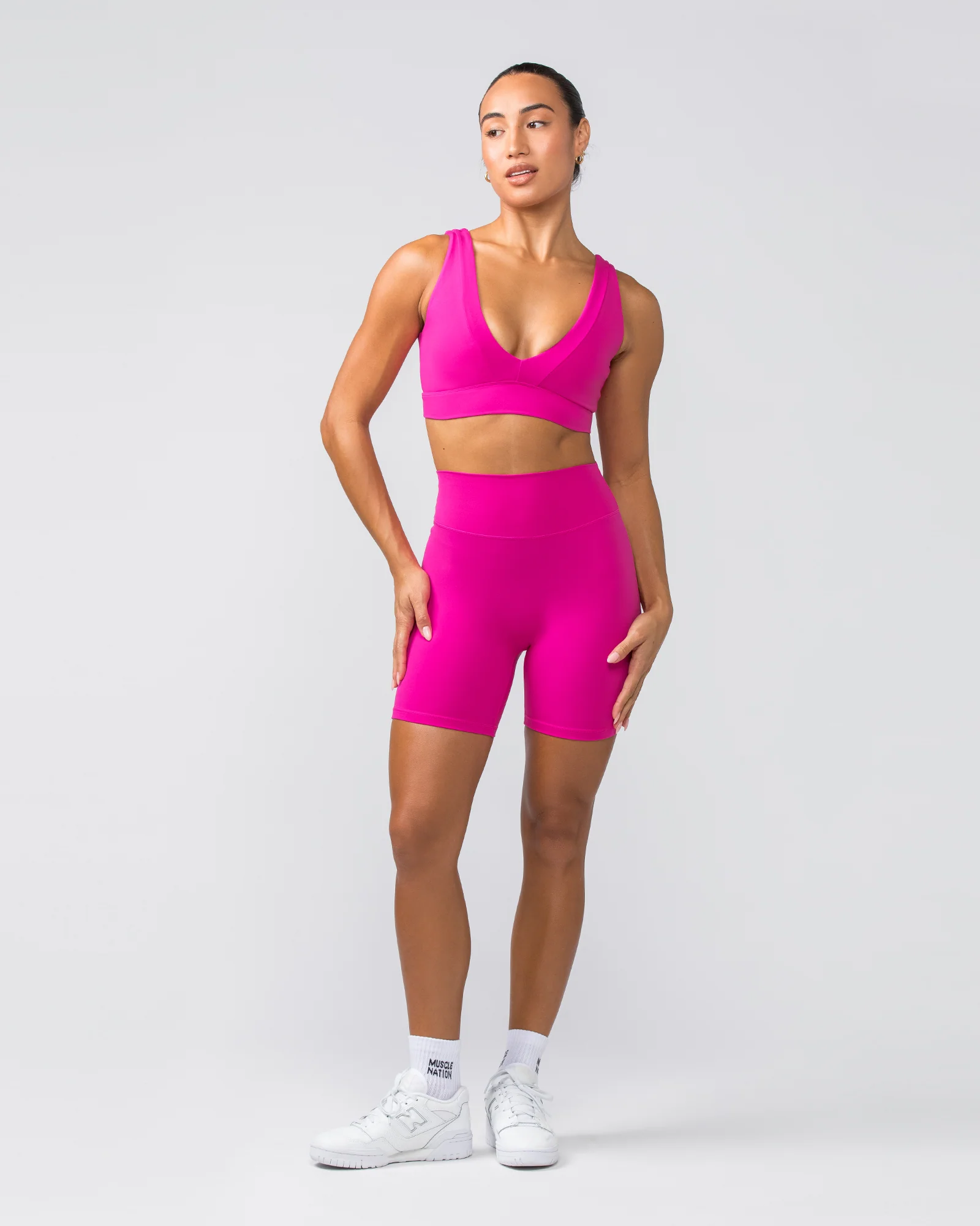 Liberty Zero Rise Bike Shorts - Pink Crush - Image 6