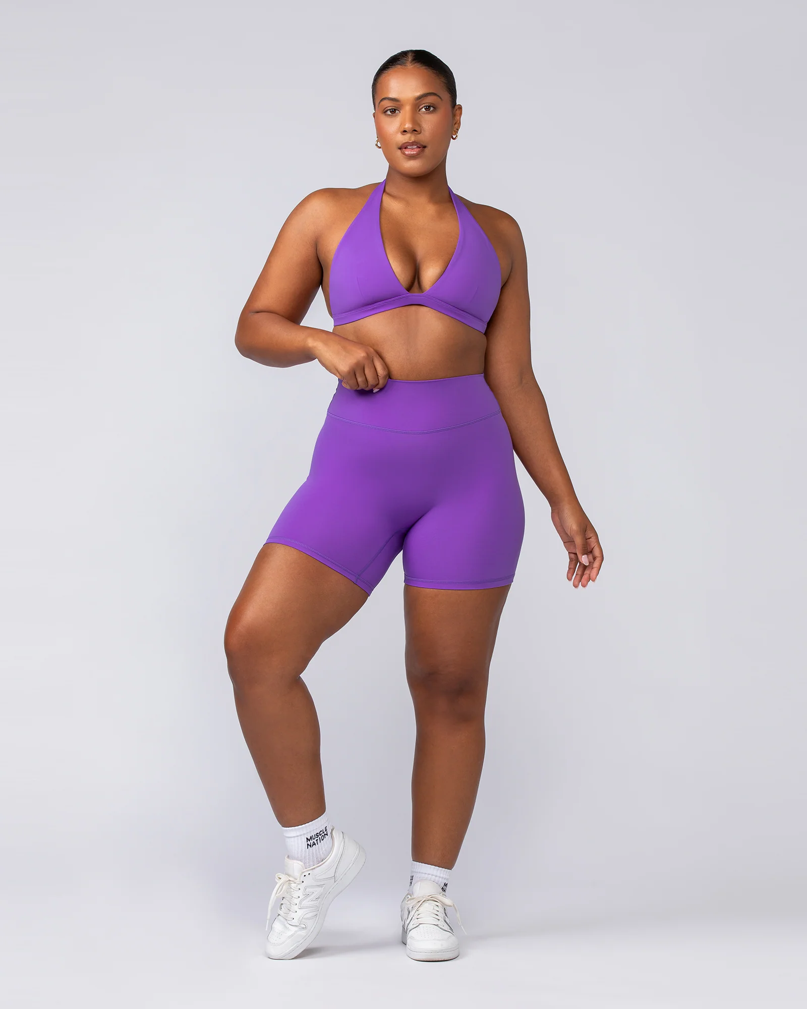 Liberty Zero Rise Bike Shorts - Viola - Image 7