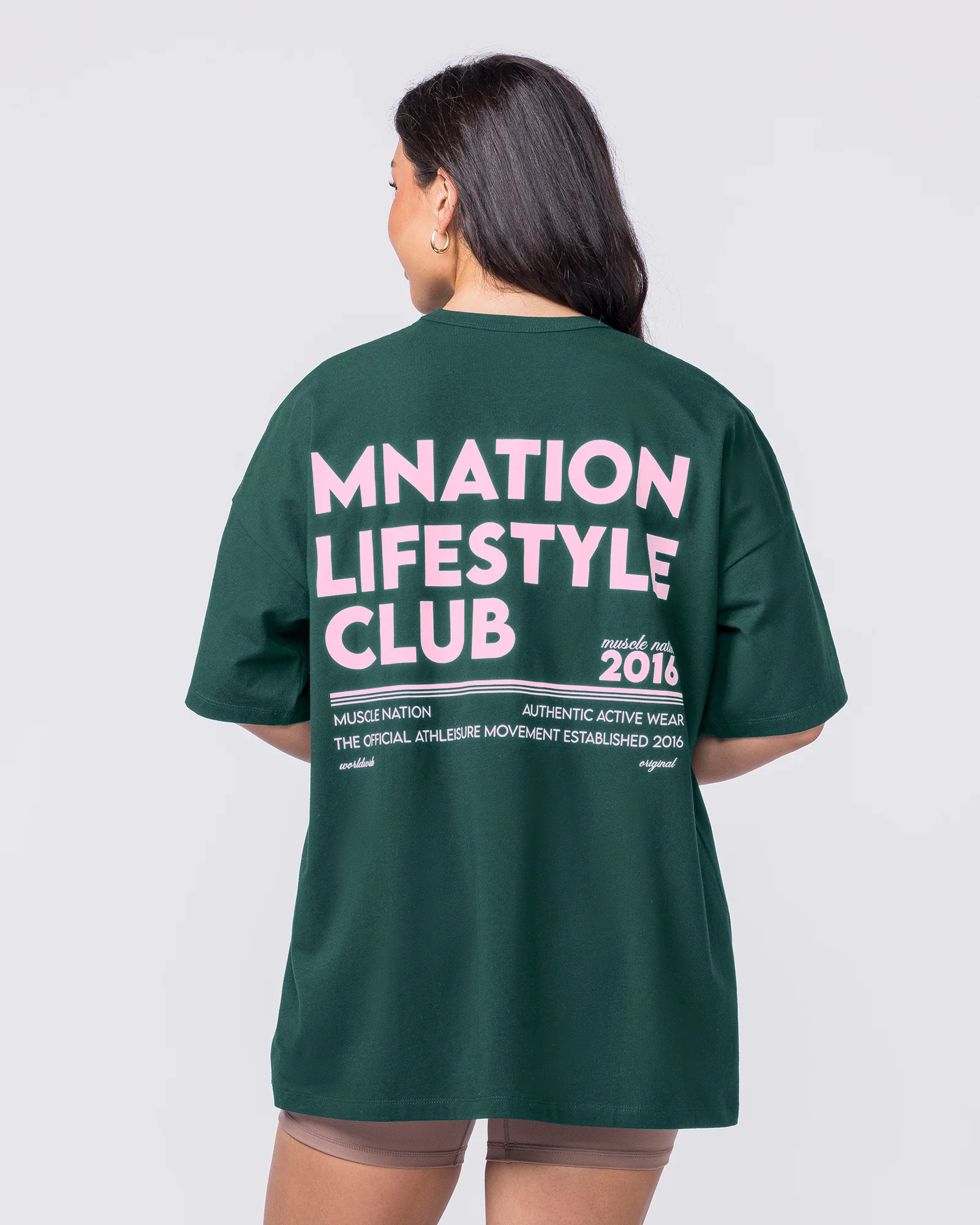 Lifestyle Club Oversized Tee - Sporting Green - Image 4