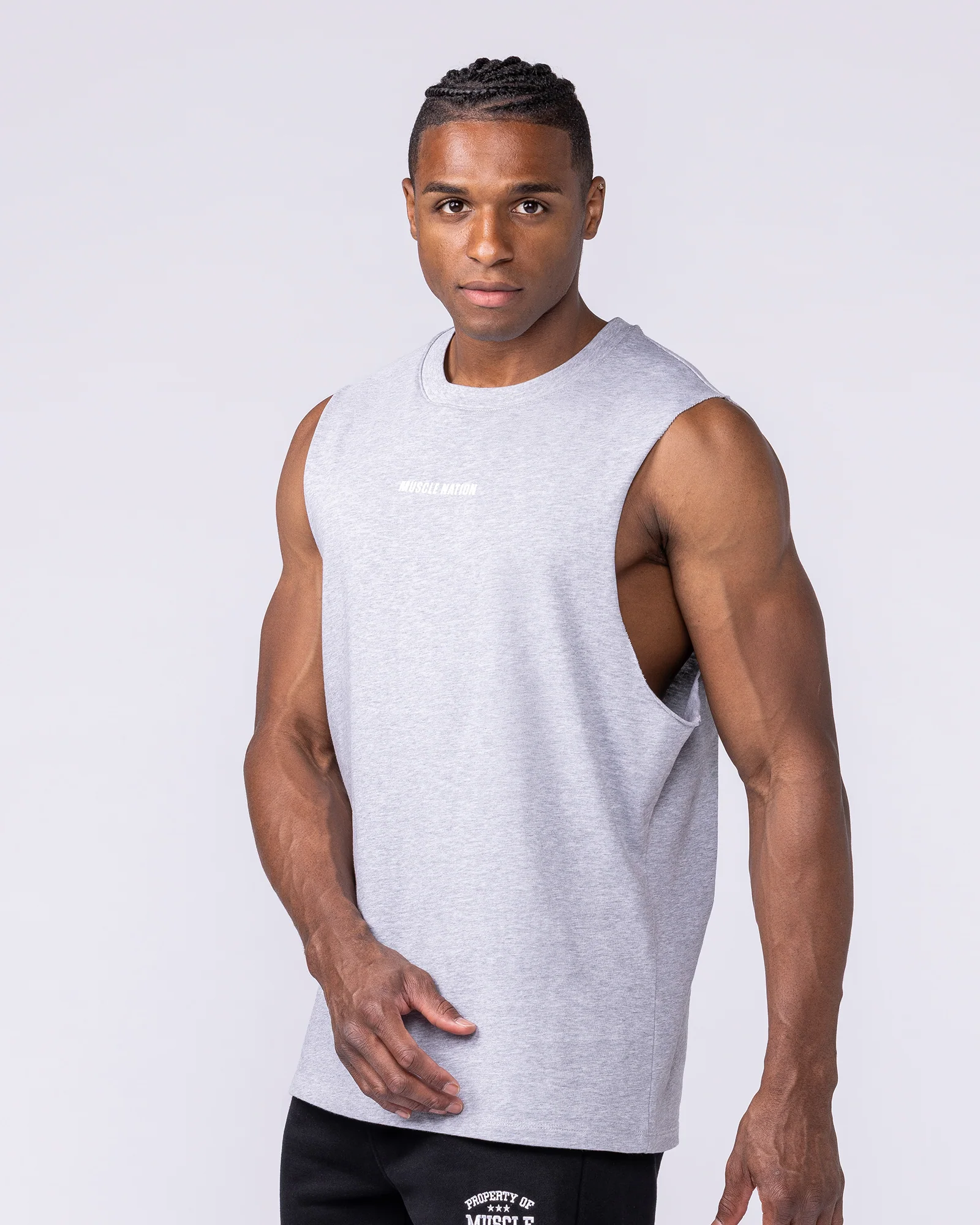 Lifestyle Training Tank - Light Grey Marl - Image 3