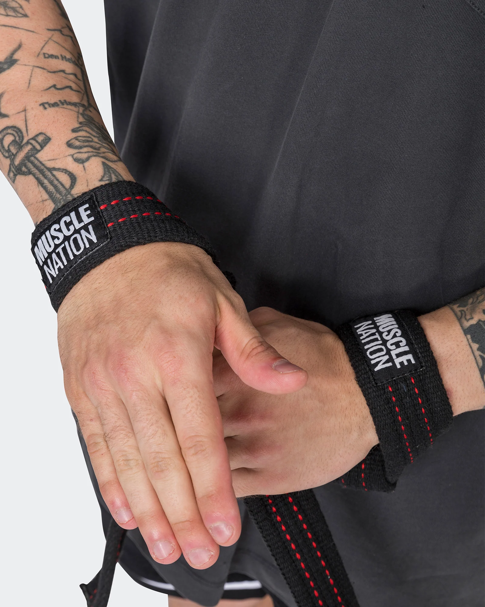 Lifting Straps - Black / Red - Image 5