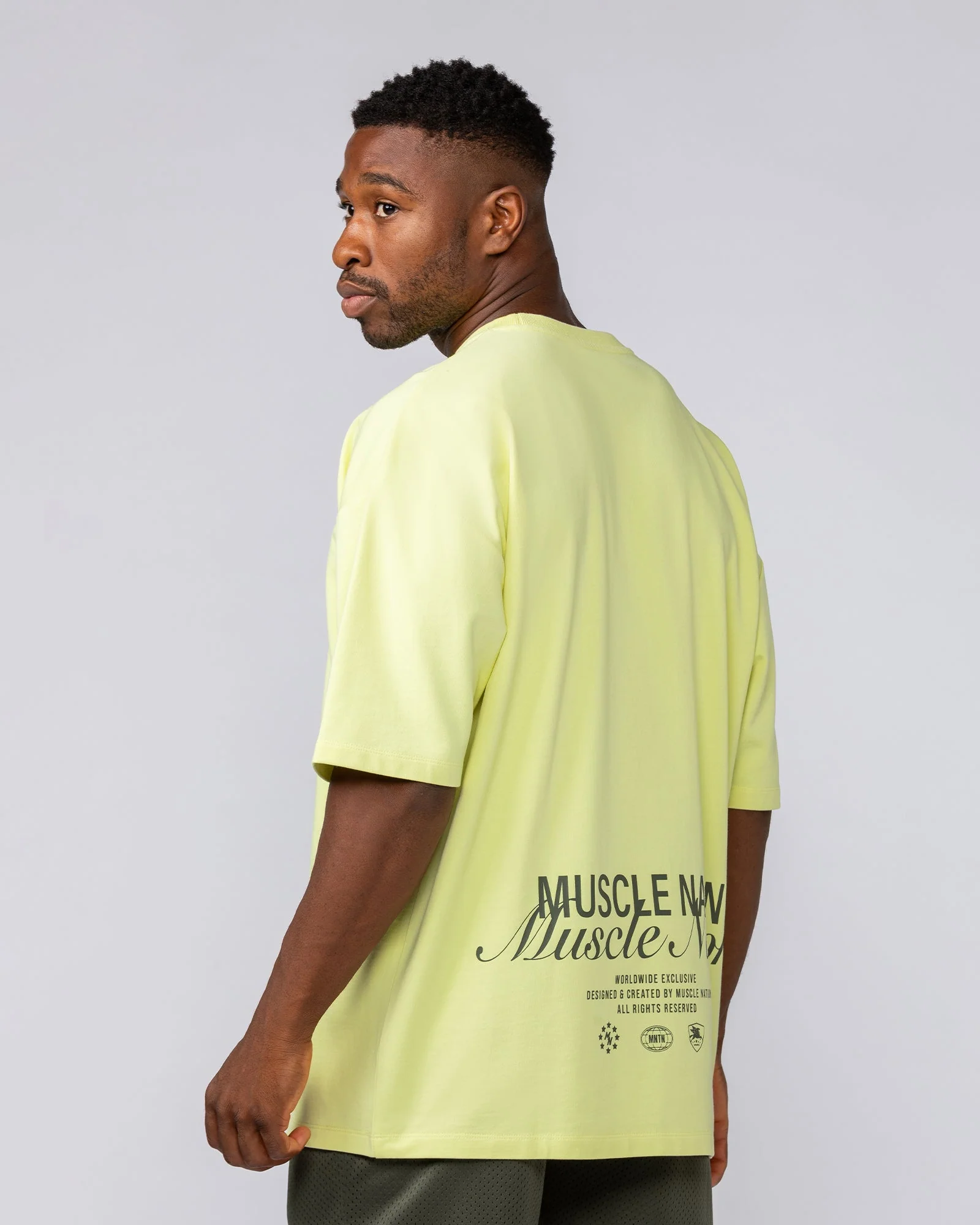 Loopback Oversized Tee - Pale Limeade - Image 5