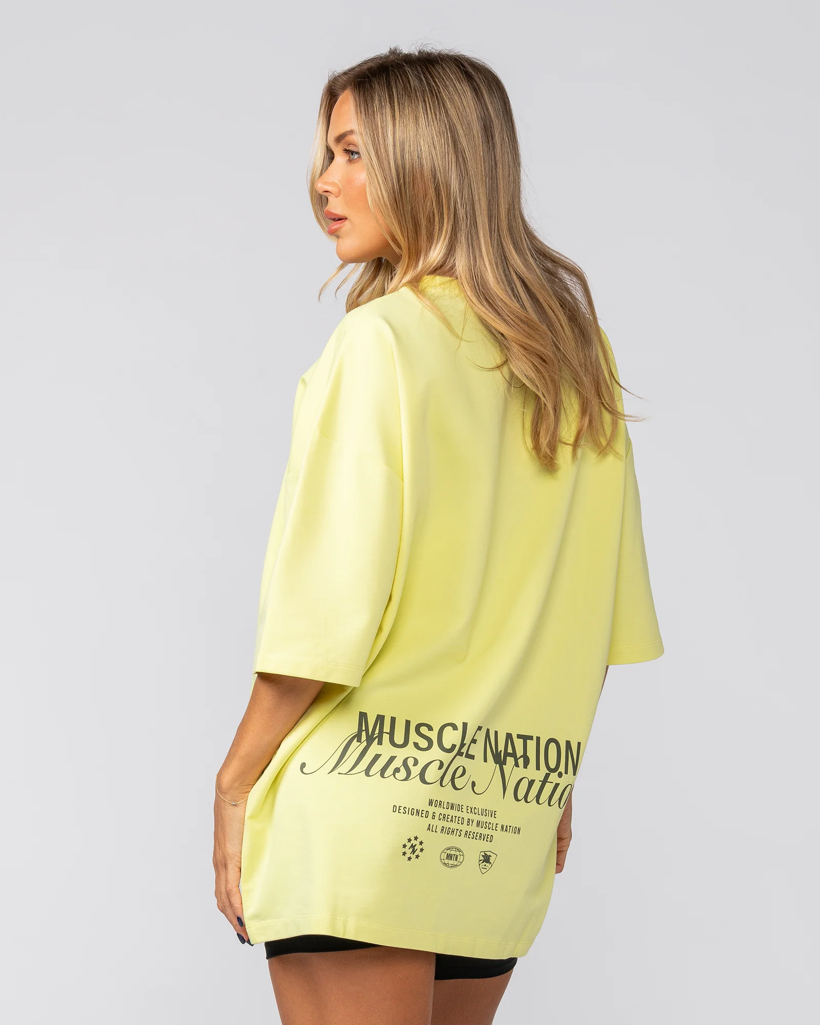 Loopback Oversized Tee - Pale Limeade - Image 7