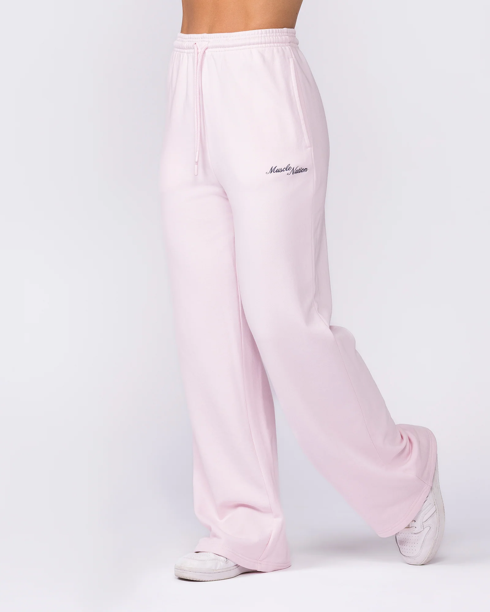Loopback Straight Leg Trackies - Babydoll - Image 4
