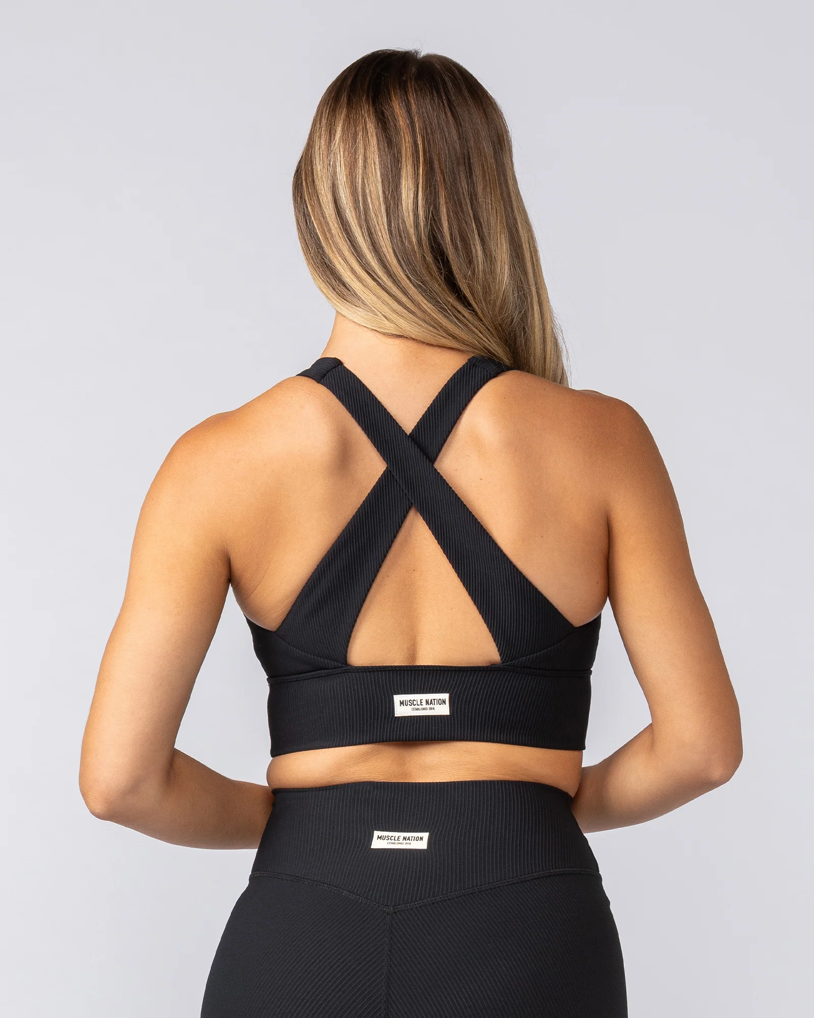 Lover Longline Rib Bra - Black - Image 5