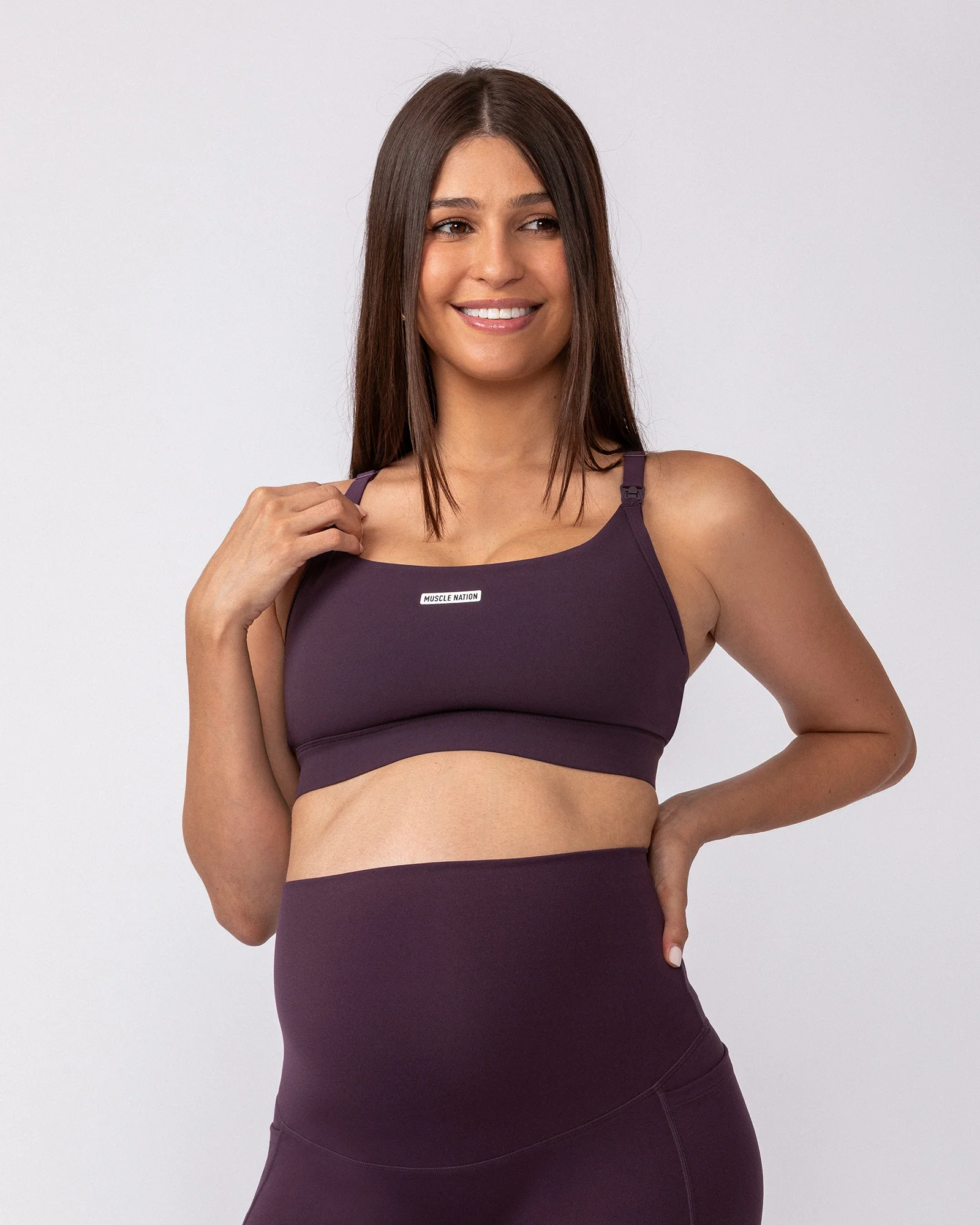 Maternity Aura Bra - Midnight Plum