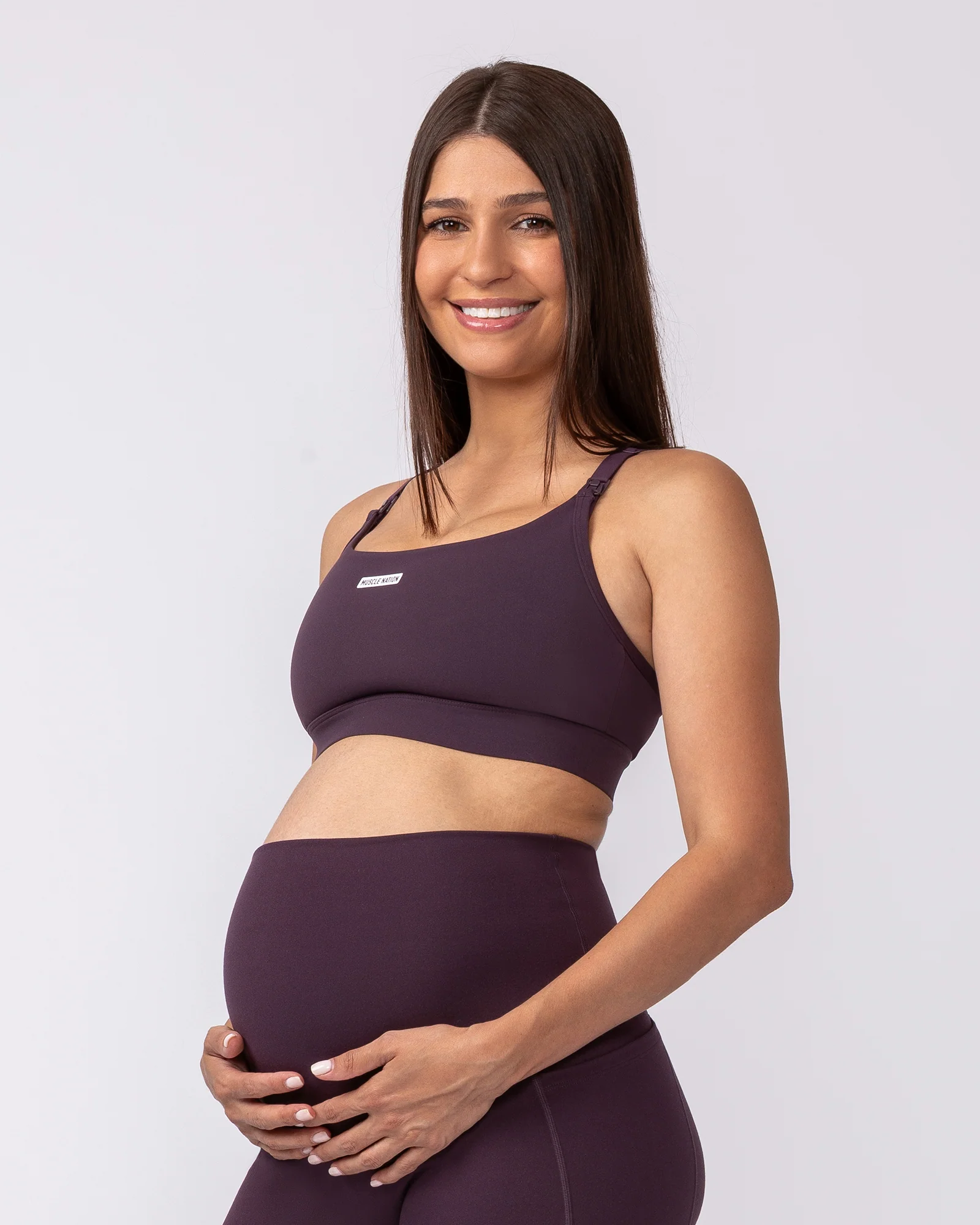 Maternity Aura Bra - Midnight Plum - Image 3
